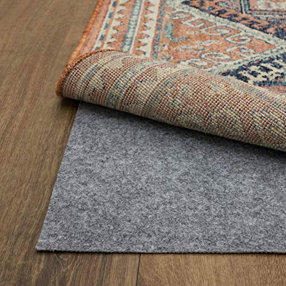 Gray Dual Surface Non-Slip Rectangle Rug Pad 5' x 8'