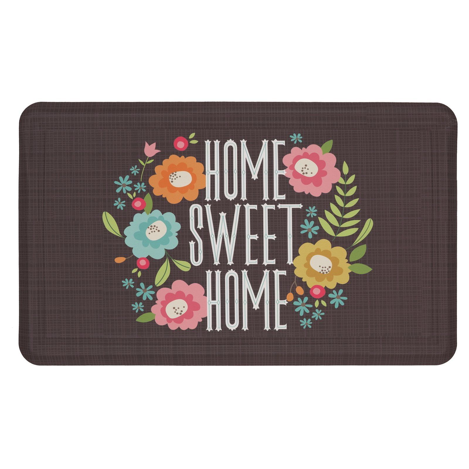 Home Sweet Home Multicolor Floral Comfort Mat