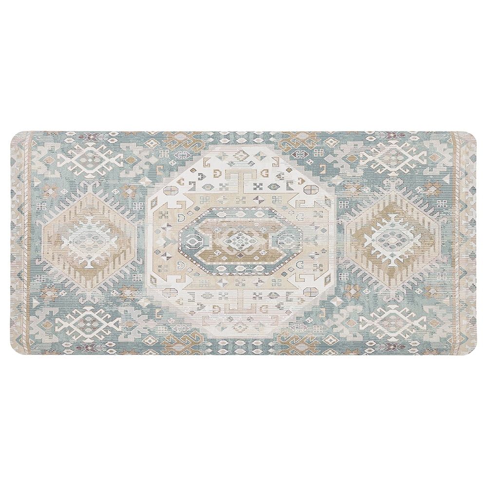 Southwestern Mint Green Anti-Fatigue Kitchen Mat 30" x 18"