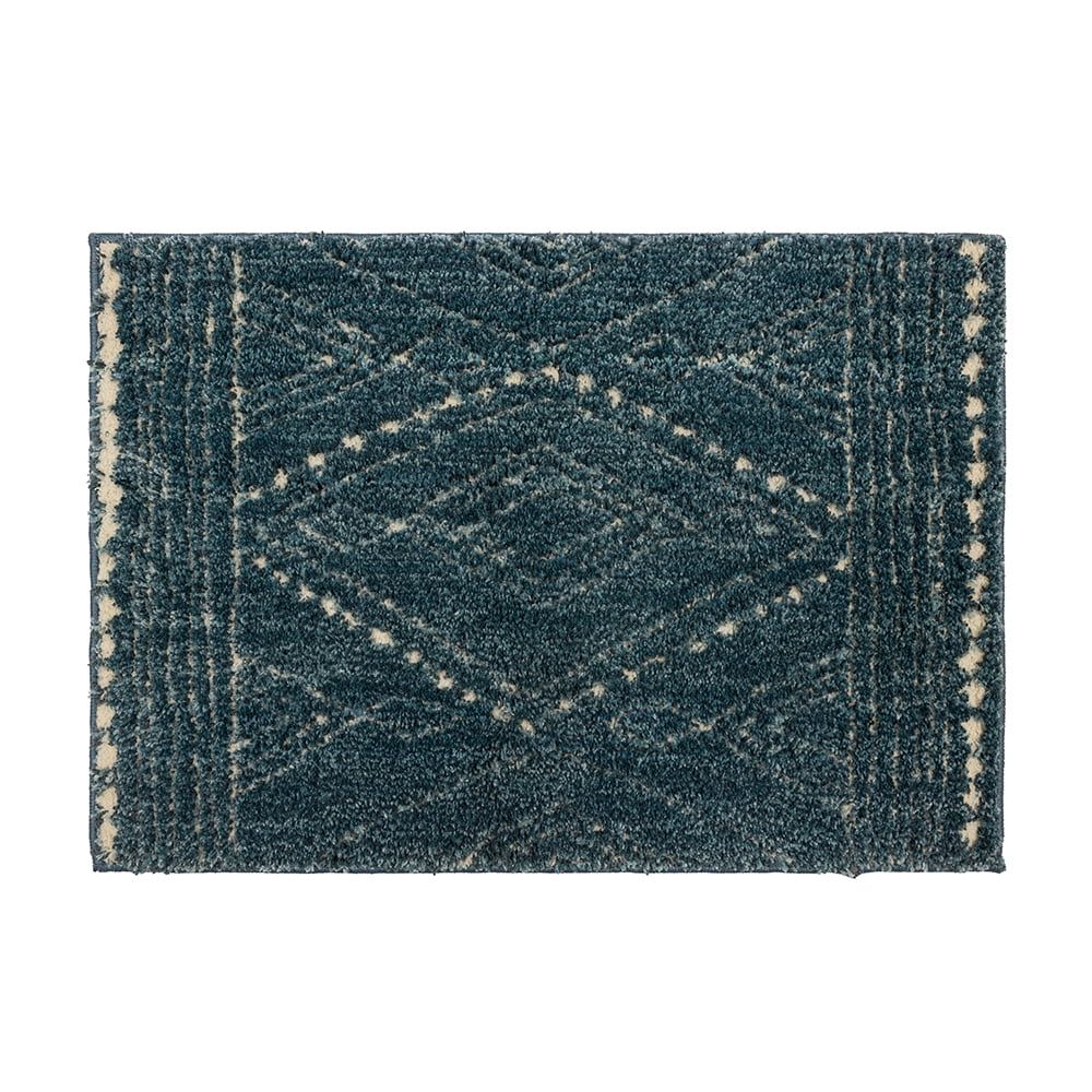 EverStrand Boho Chic Blue Shag Area Rug, 2' x 3'