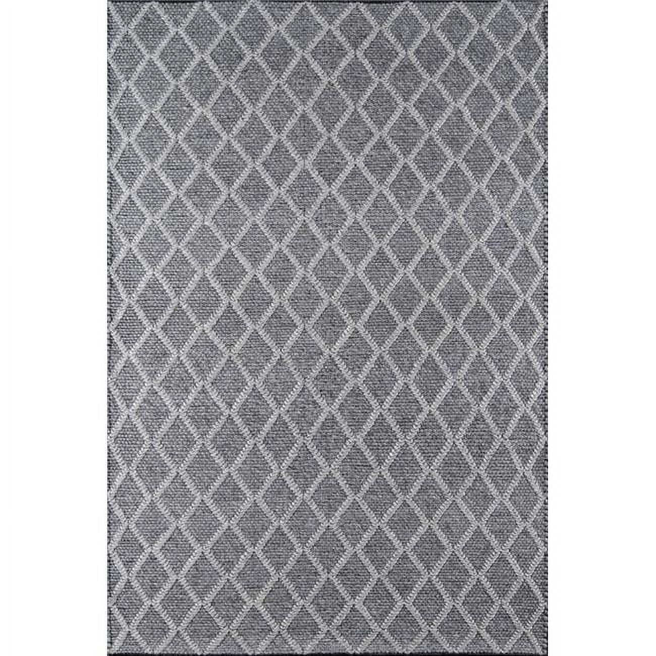 Charcoal Hand-Tufted Wool & Viscose 27x96 Runner Rug