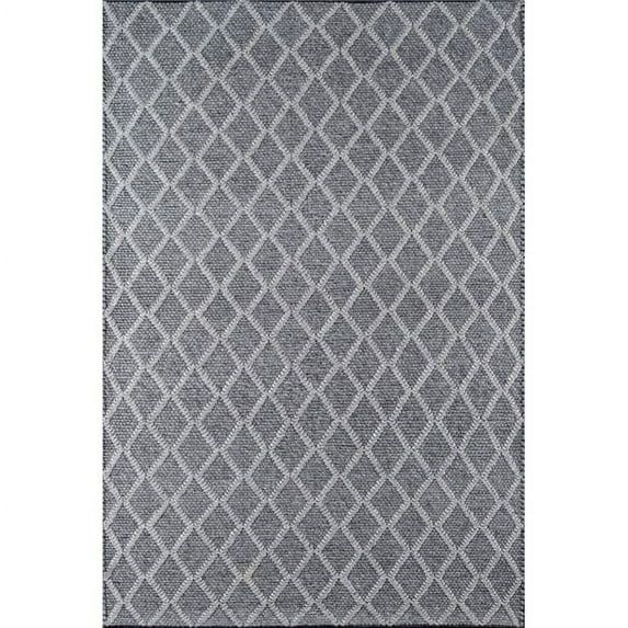 Charcoal Hand-Tufted Wool & Viscose 27x96 Runner Rug