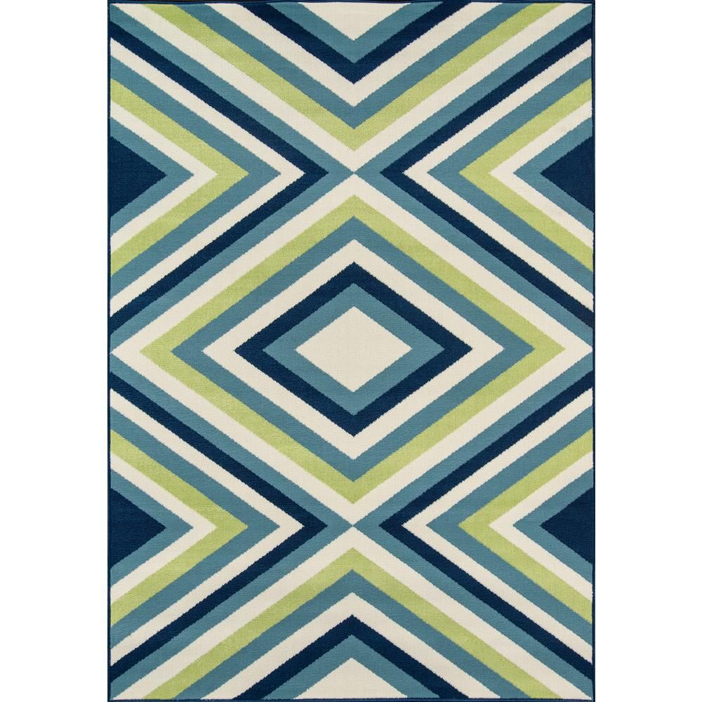 Momeni Baja Multi-Color Diamond Indoor/Outdoor Rug 1'8" x 3'7"