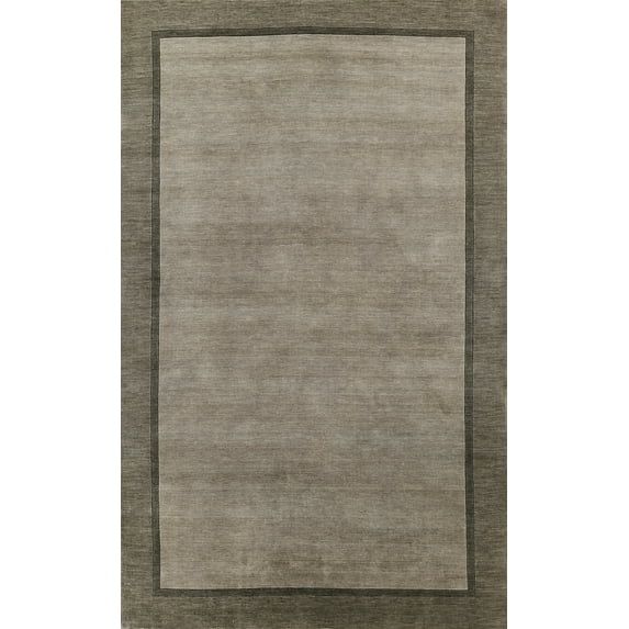 Gray Hand Tufted Wool Rectangular Area Rug