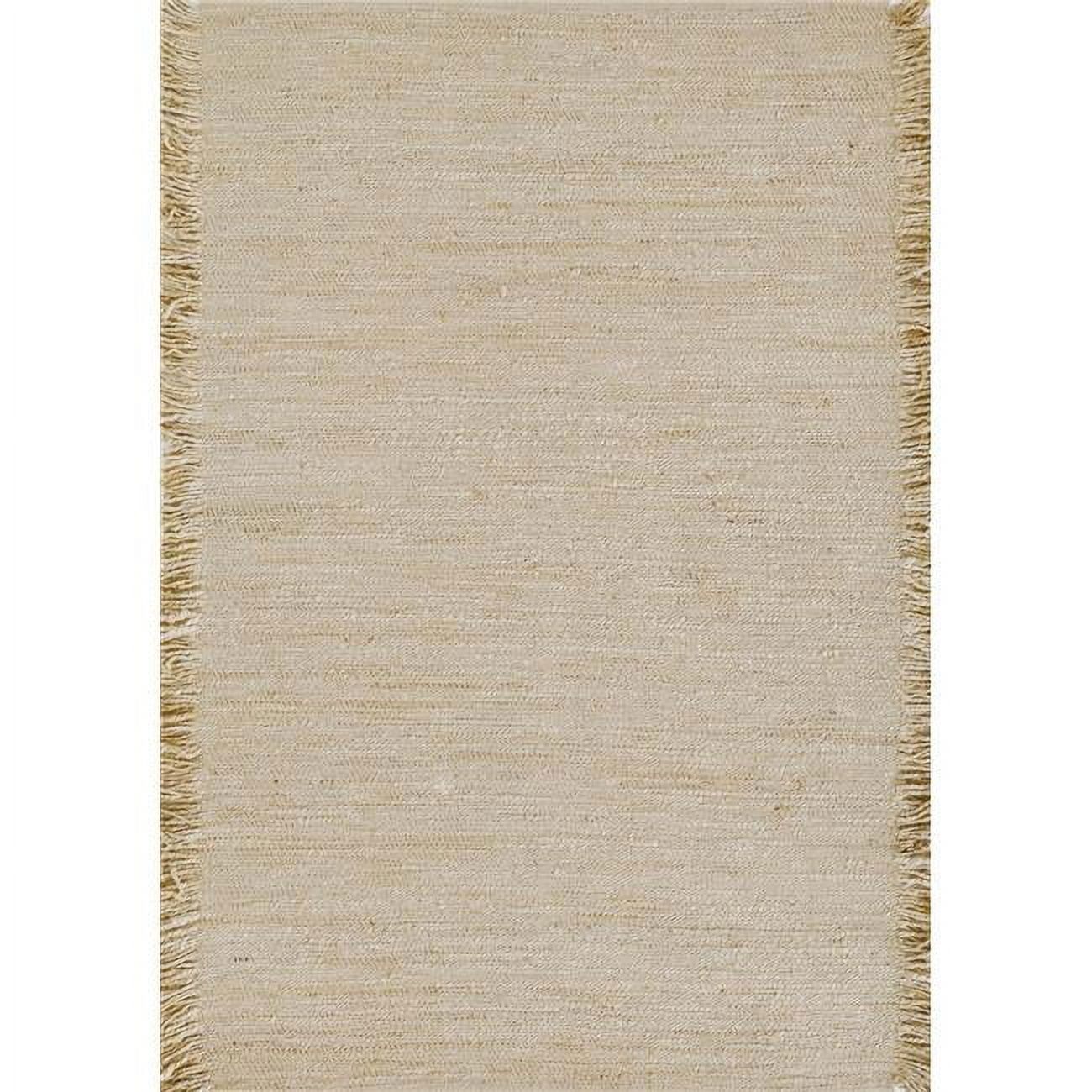 Ivory Flat Woven Handmade Wool 3' x 5' Area Rug