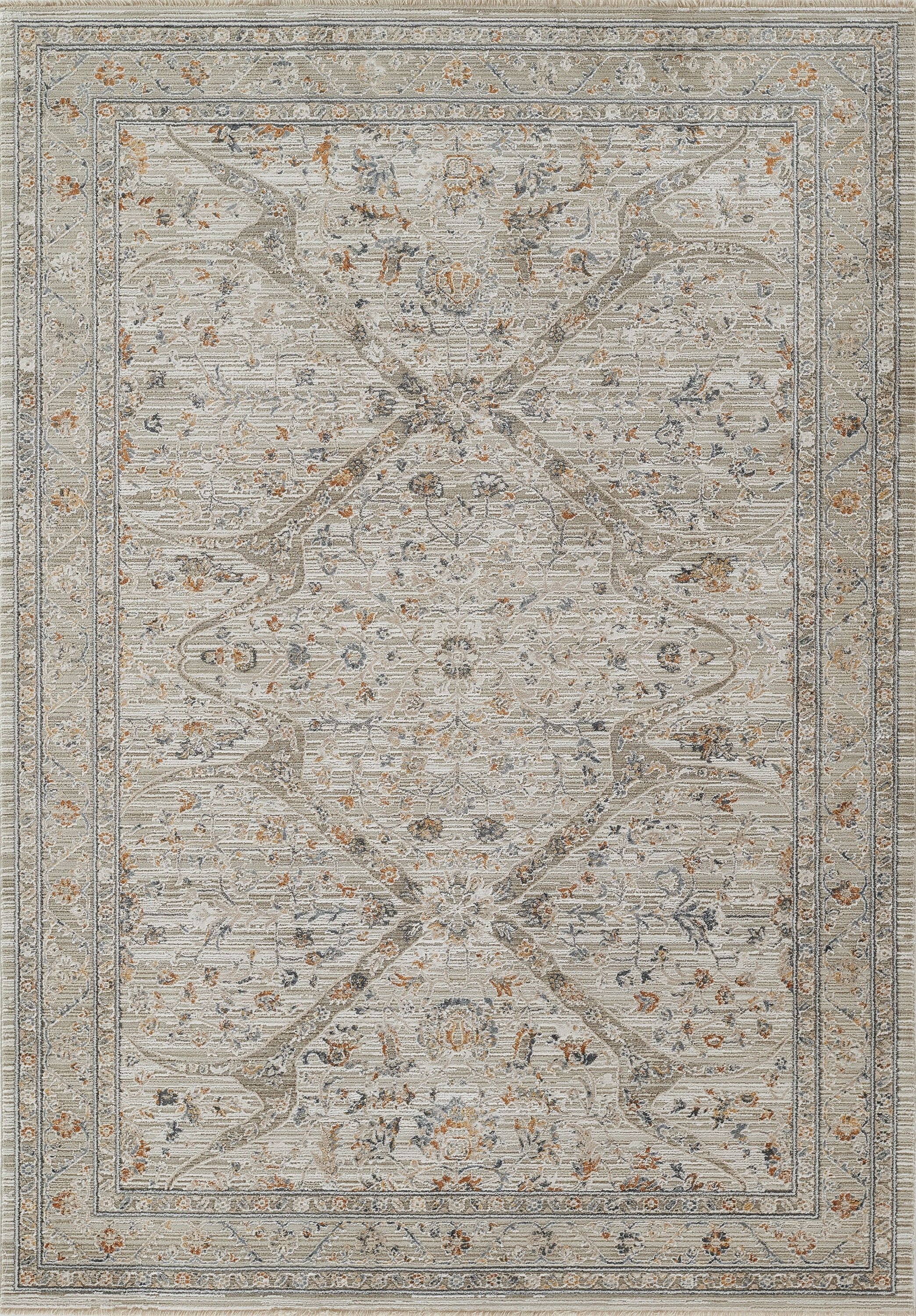 Cambridge Cream Elegance Handmade Wool-Viscose Rug 3'11" X 5'5"