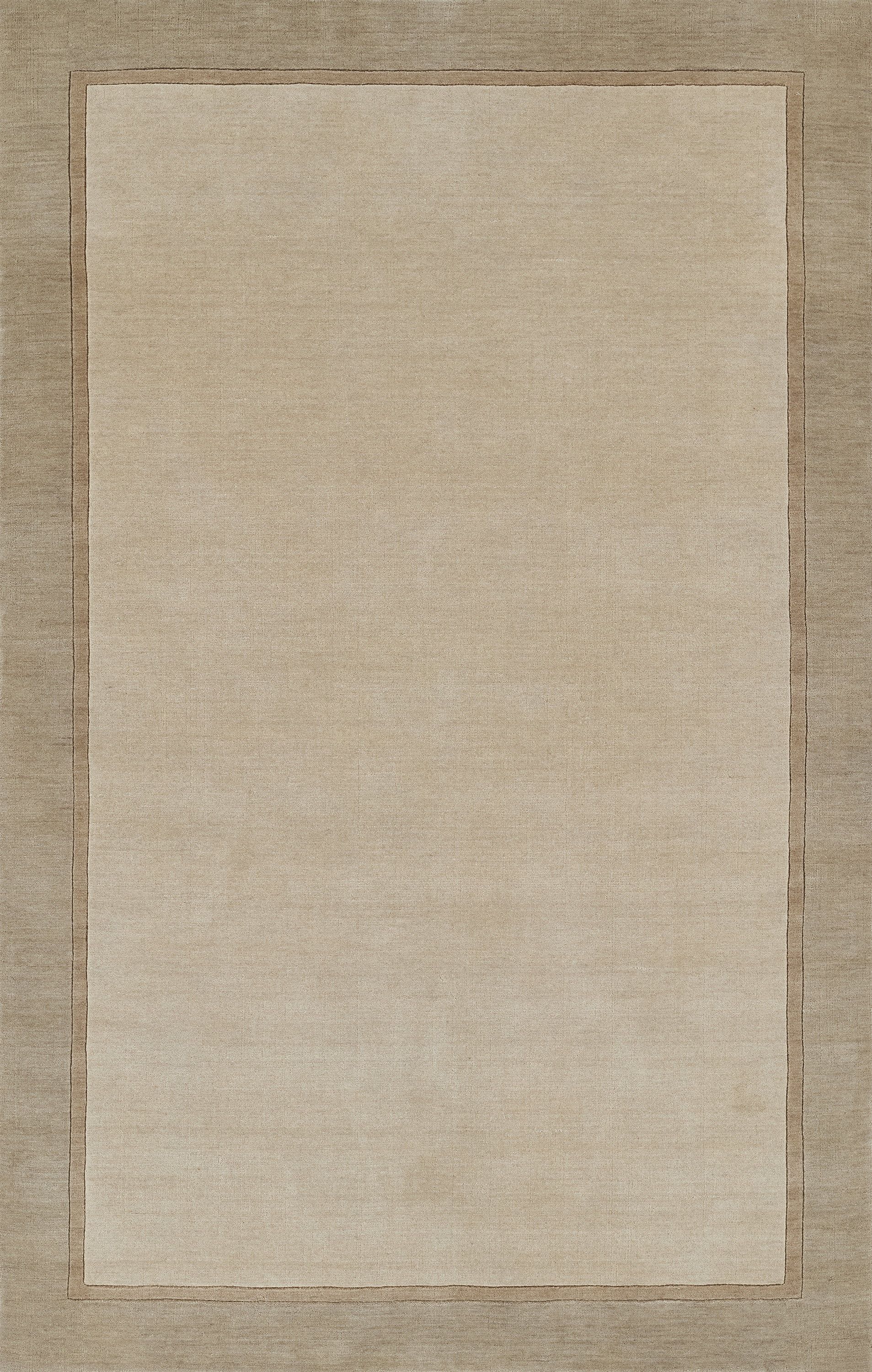 Beckton Handmade Taupe Wool 8' x 10' Rectangular Rug