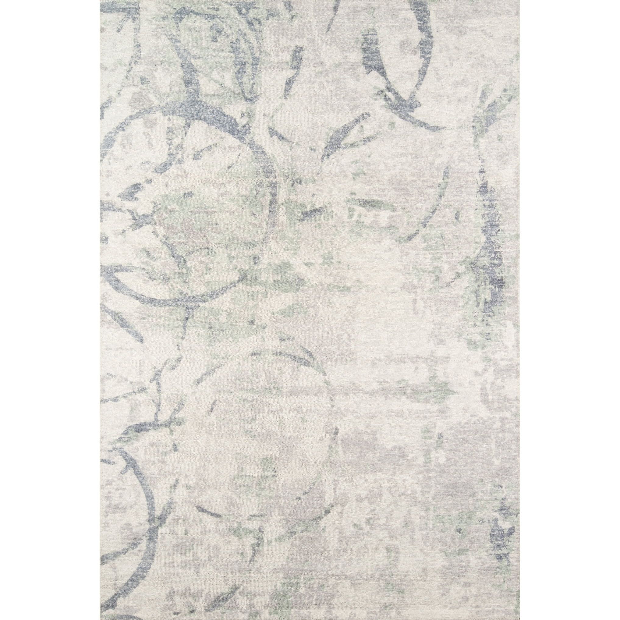 Gray Abstract Handmade Wool 5' x 7' Tufted Area Rug