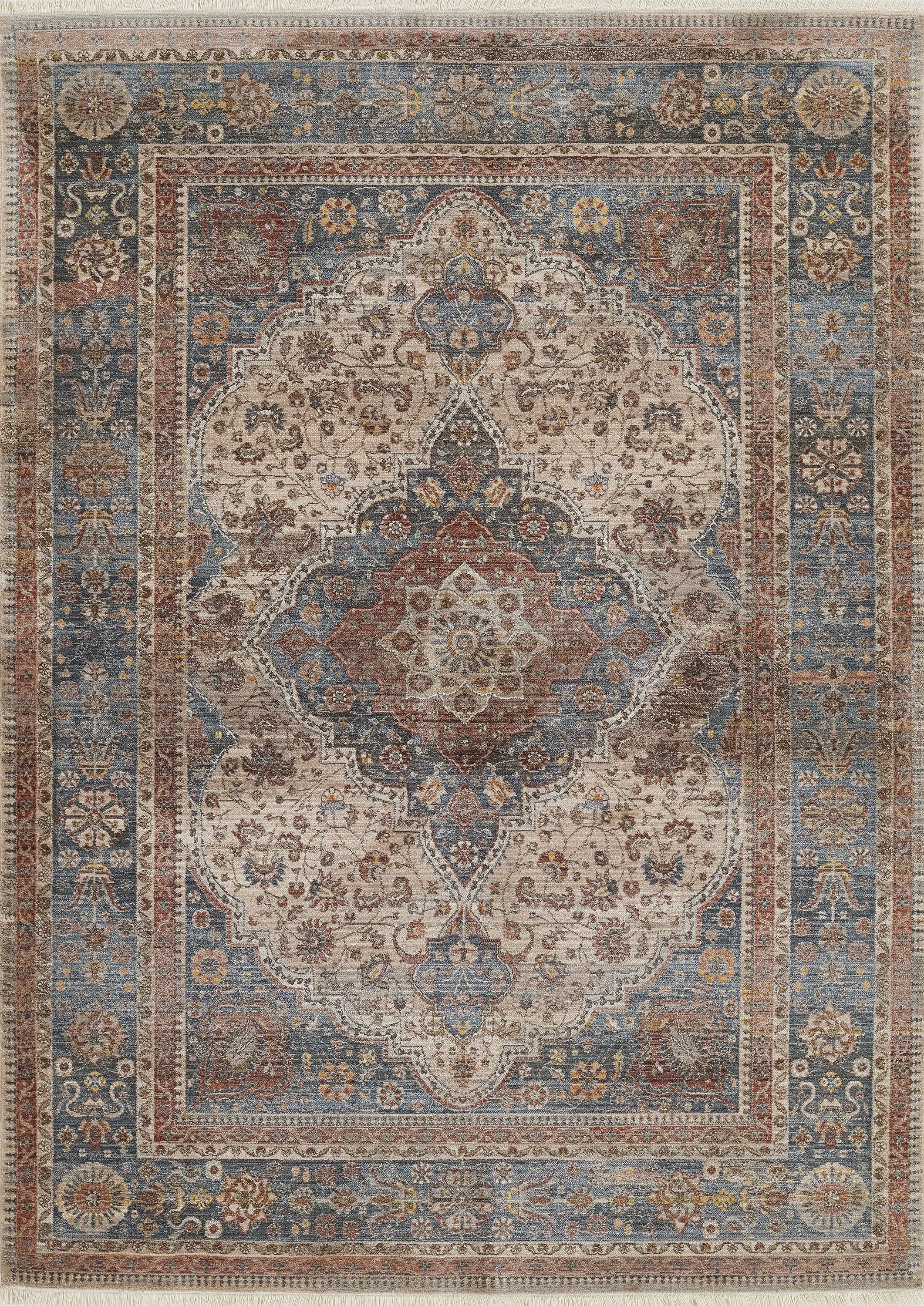 Izmir Multicolor Turkish-Inspired Chenille 8' x 10' Area Rug