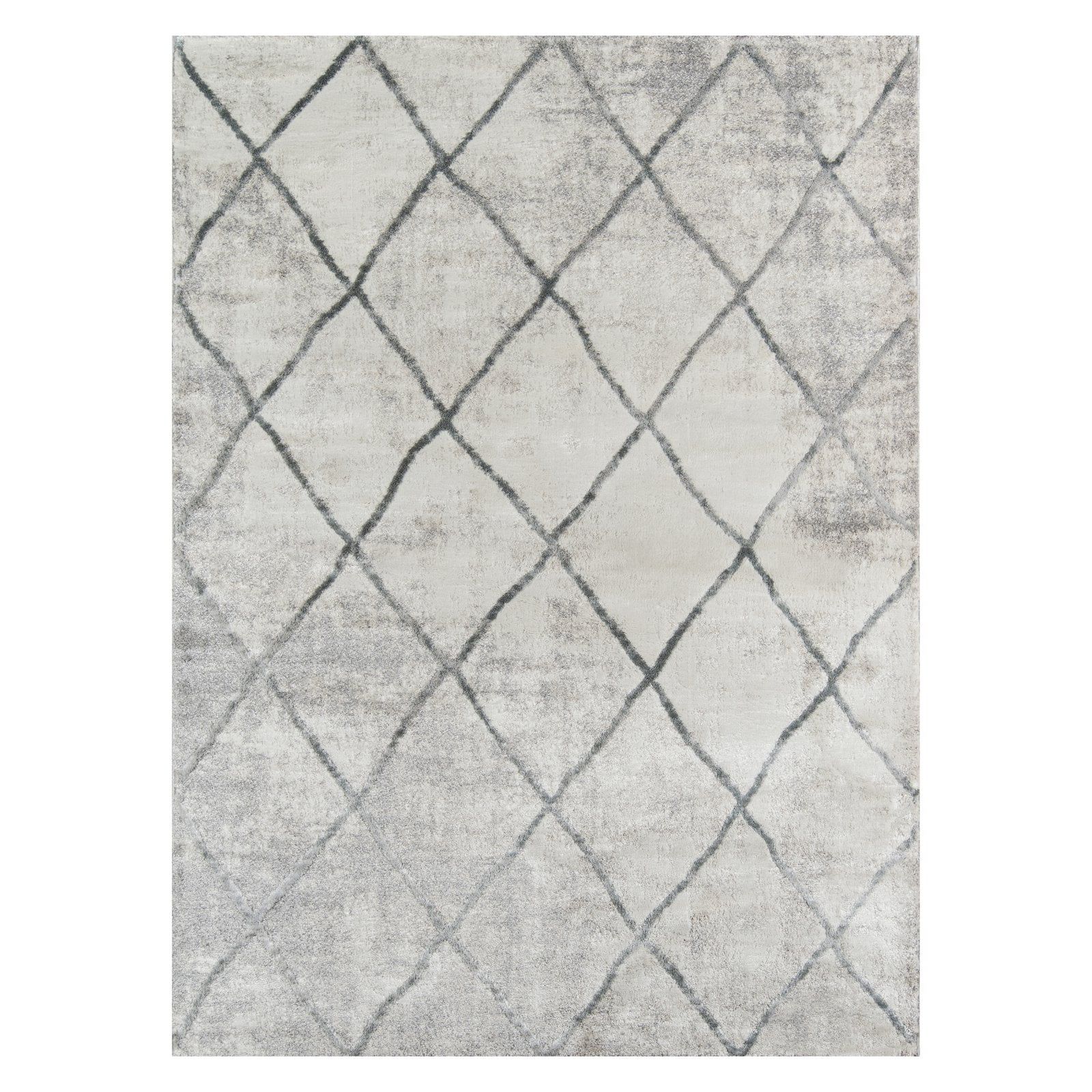 Gray Abstract Wool Reversible 2' x 3' Area Rug