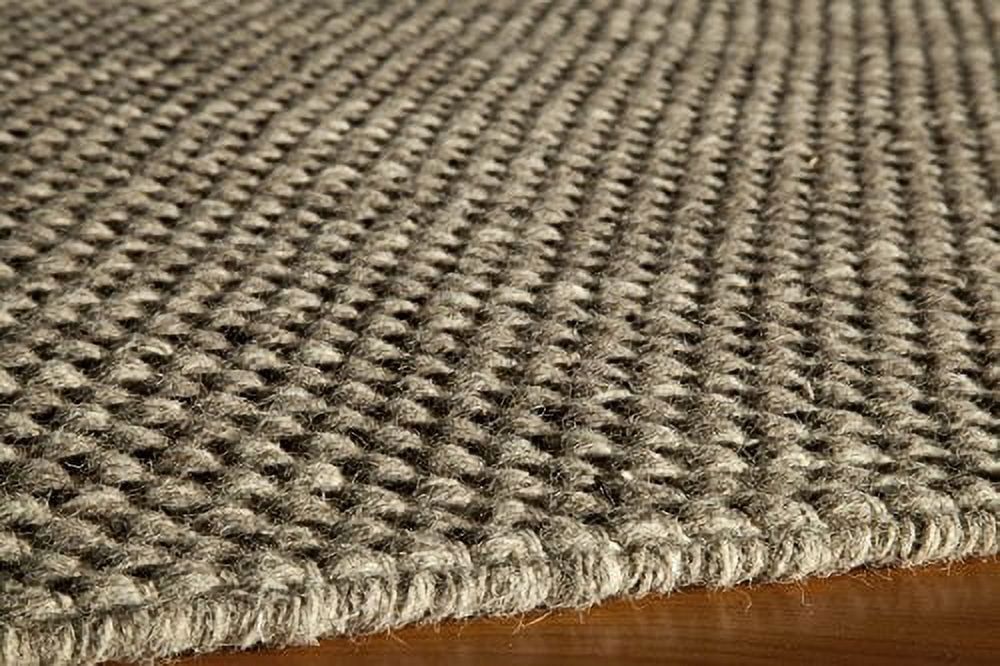 Natural Geometric Flatweave Wool Area Rug, 3'6" x 5'6"