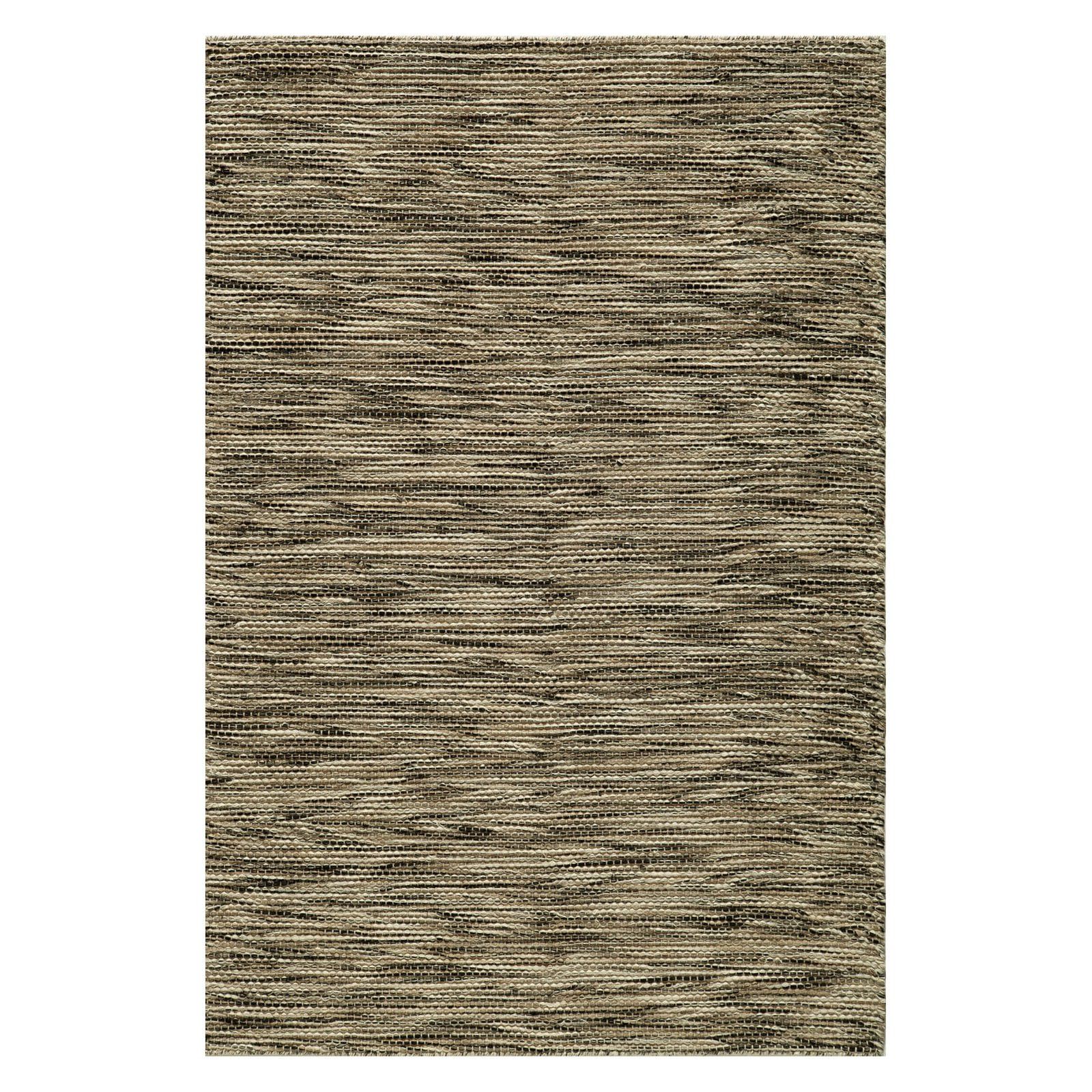 Natural Wool Flatweave Geometric Runner Rug