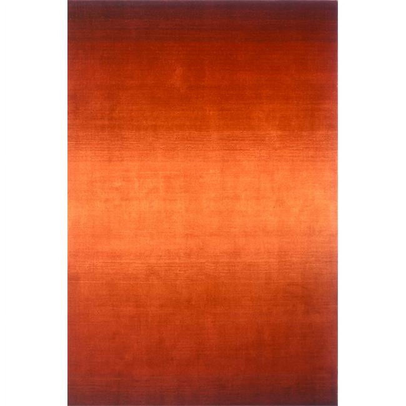 Paprika Ombre Hand-Tufted Wool Rectangular Area Rug