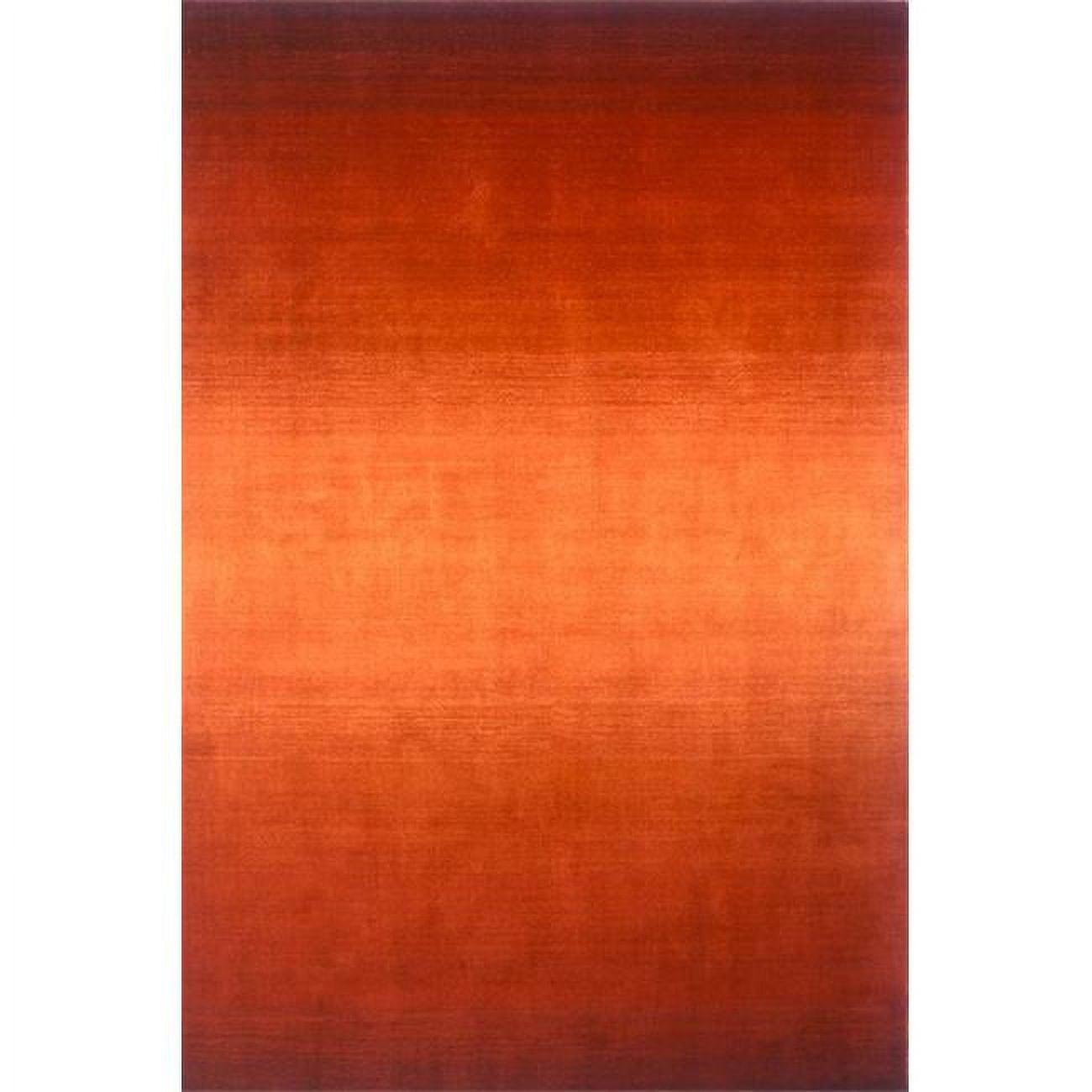 Paprika Hand-Tufted Wool Rectangular Area Rug, 5' x 8'