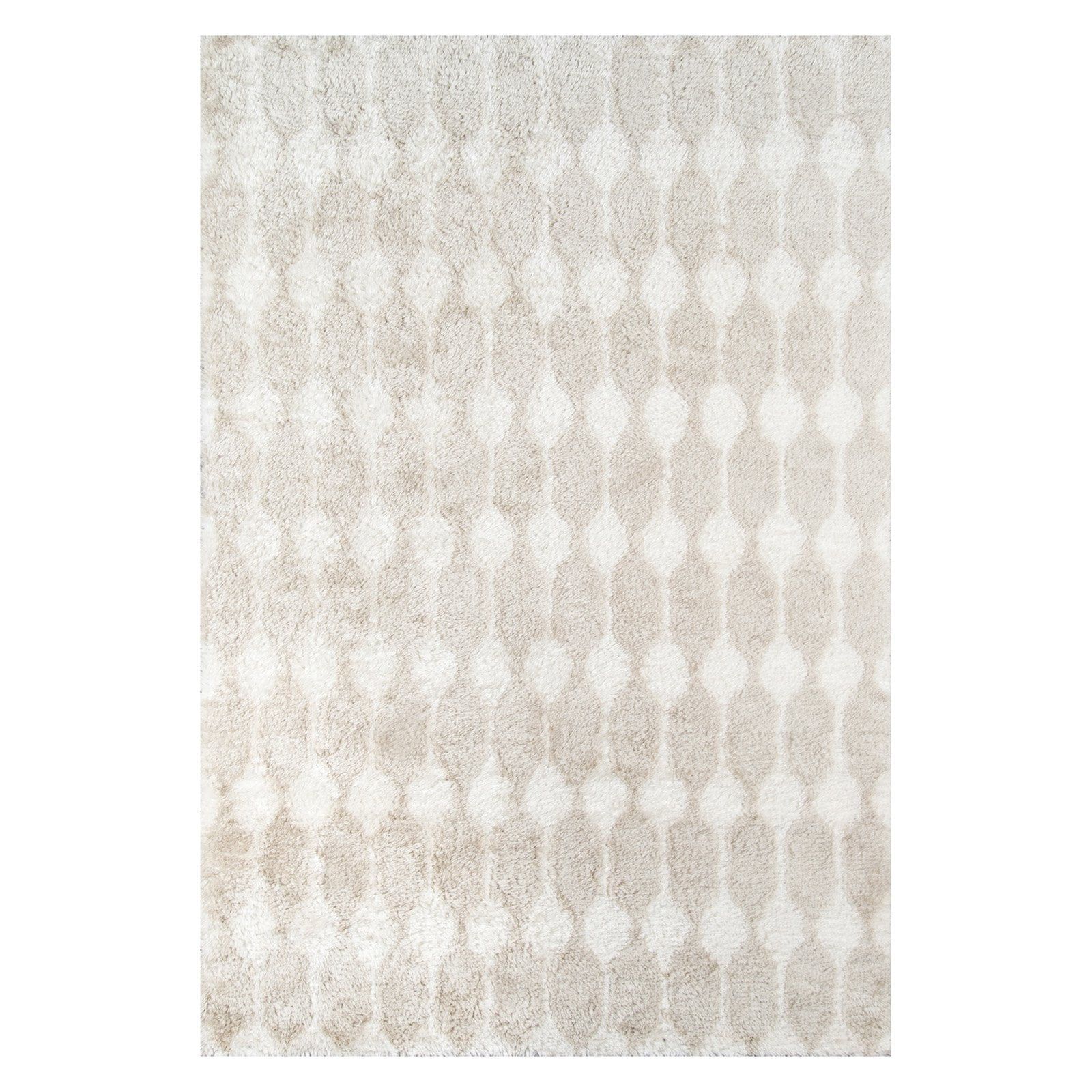 Taupe Hand-Tufted Shag Runner Rug, 2'3" x 7'6"