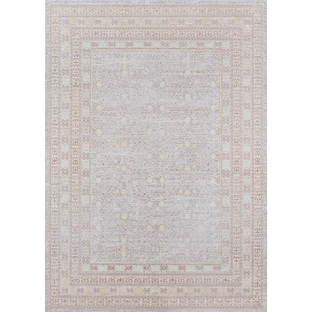 Gray Rectangular Braided Synthetic Stain-Resistant Area Rug 5'3" x 7'3"