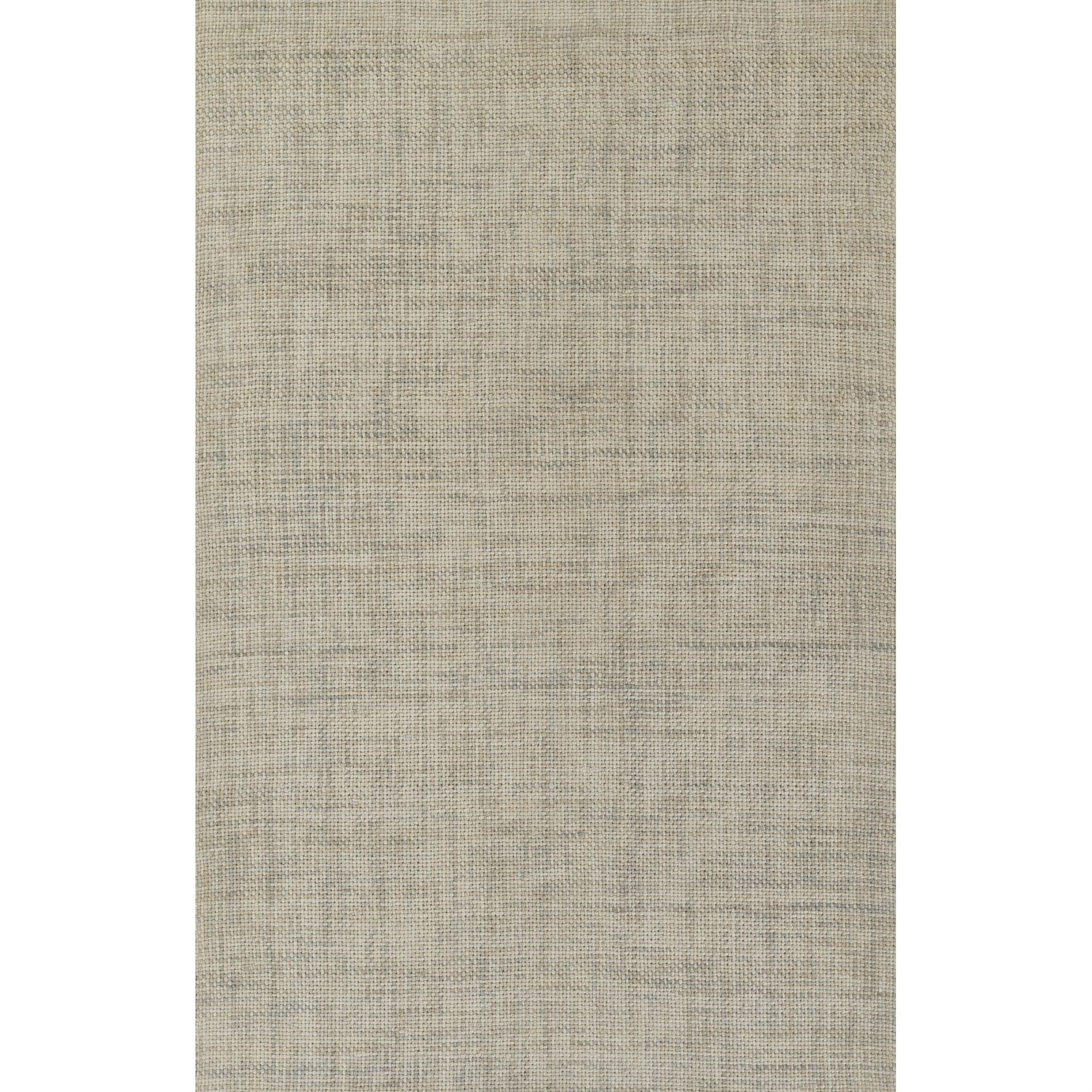 Light Grey Abstract Flat Woven Wool Area Rug