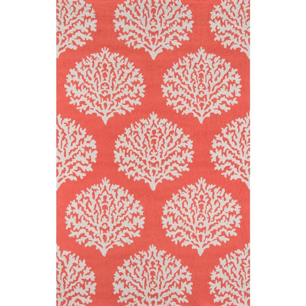 Handmade Coral Synthetic 8' x 10' Rectangular Area Rug