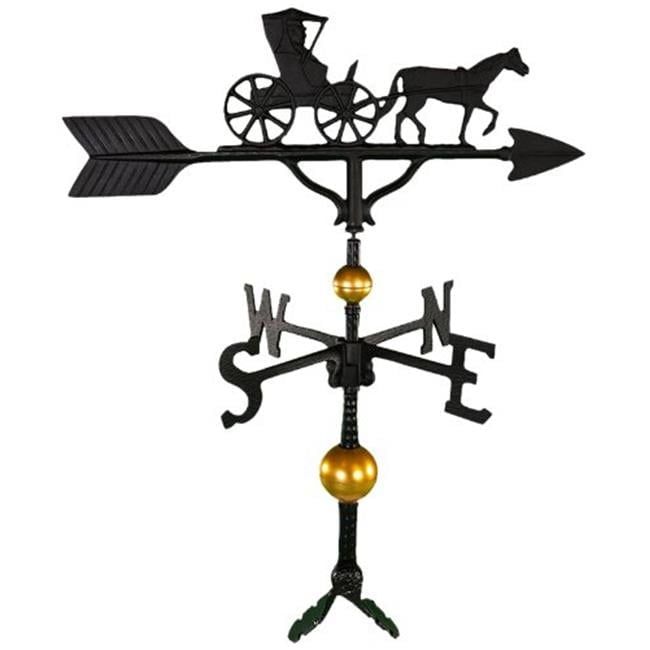 Deluxe Black and Gold Aluminum Country Doctor Weathervane