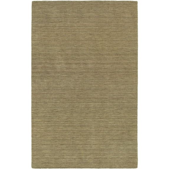 Handmade Gold Wool Rectangular Area Rug 10' x 13'
