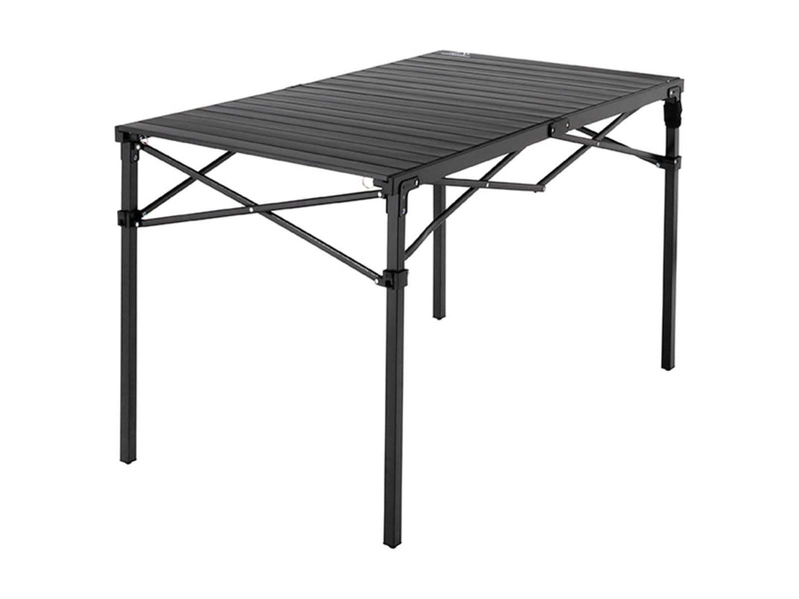 Medium Black Aluminum Roll-Top Camping Table