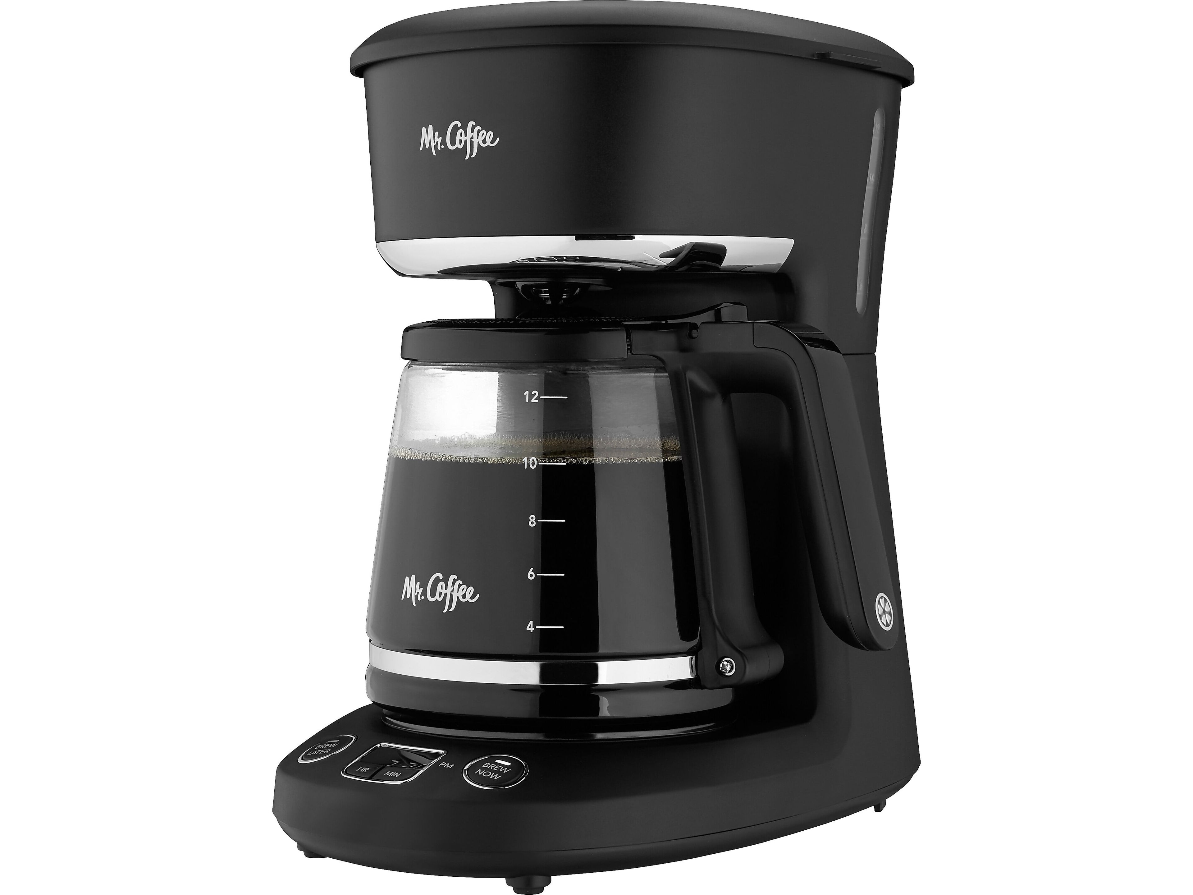 Elegant Black 12-Cup Programmable Coffee Maker with Thermal Carafe