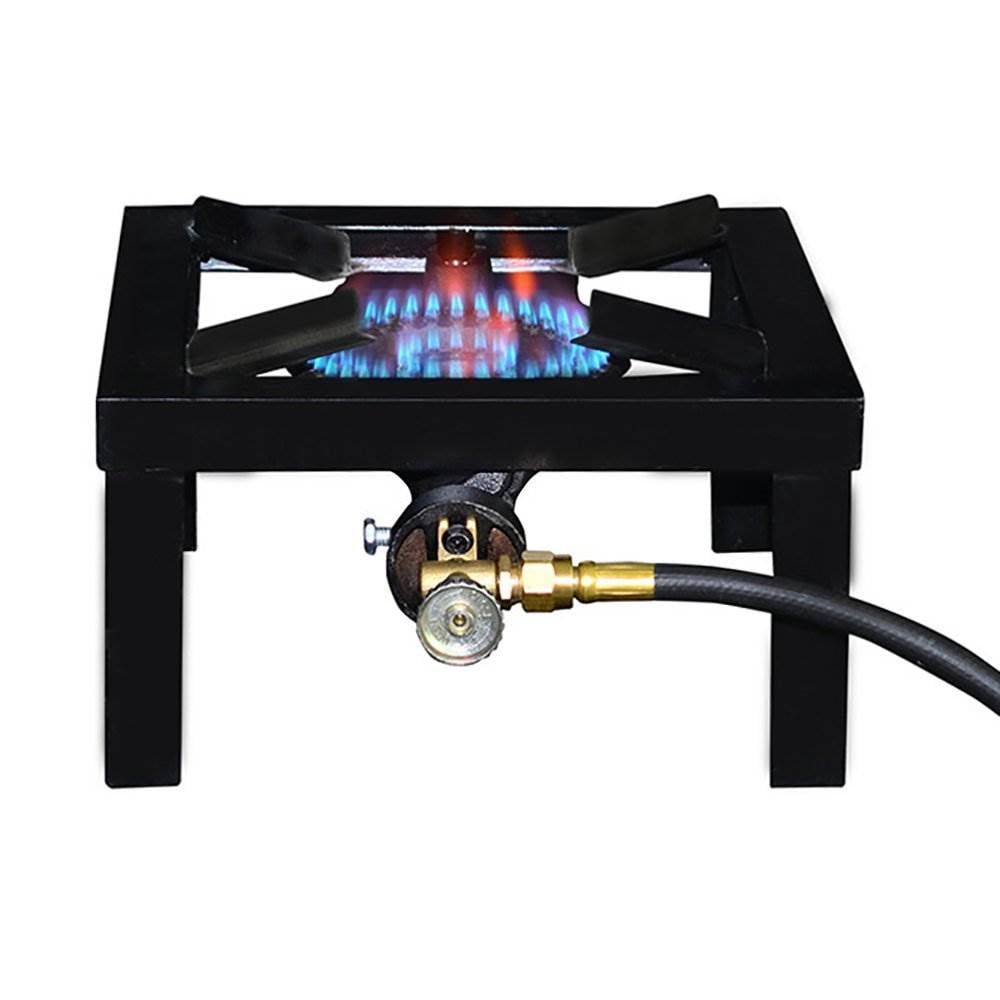 Black Iron 15,000 BTU Single Burner Propane Camping Stove