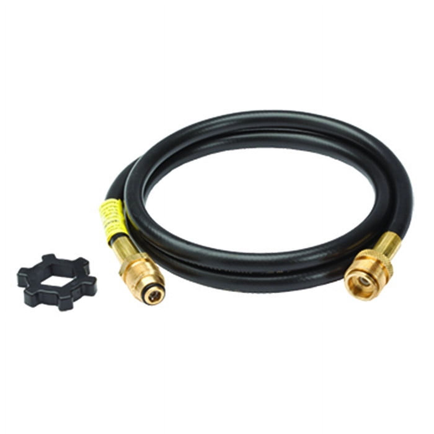 5 ft Black Brass and Plastic Propane Hose Assembly