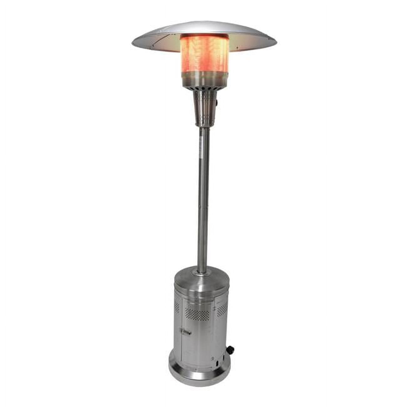 Stainless Steel 87.5" Propane Patio Heater with Dome Reflector