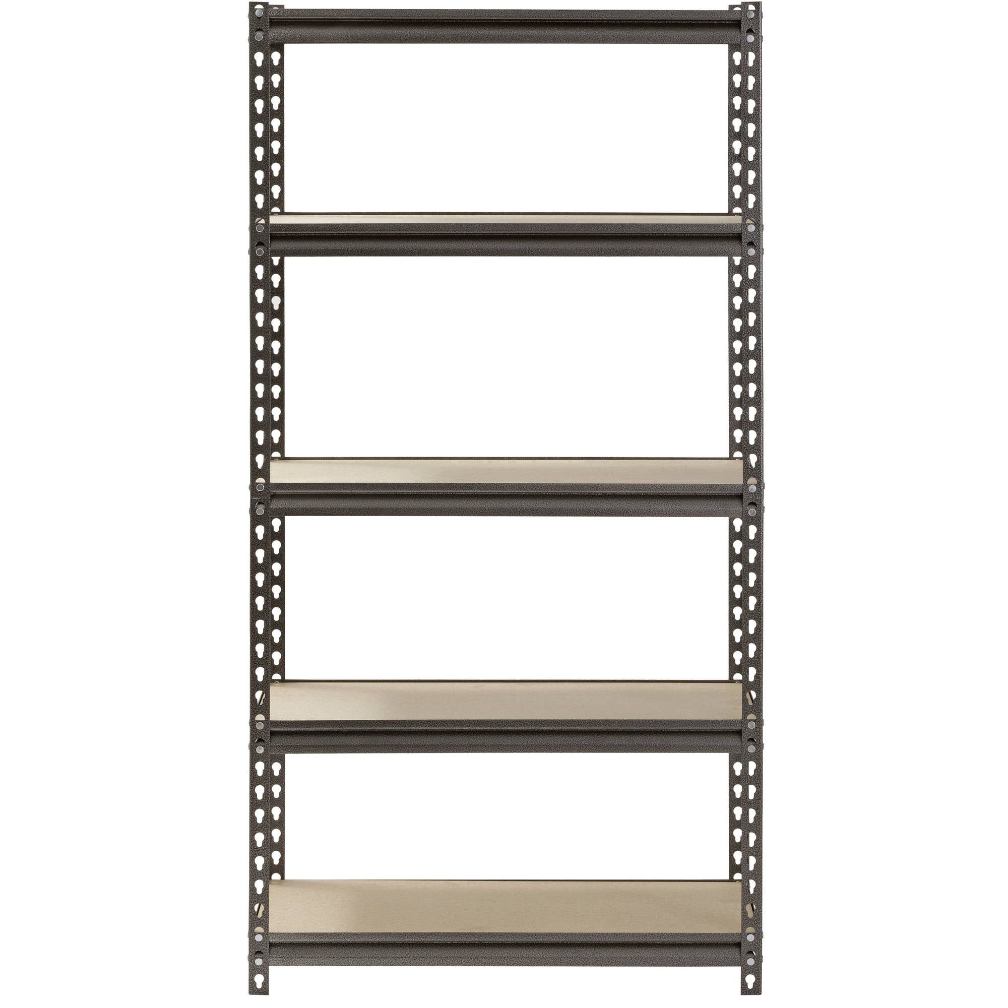 Silver Vein 5-Shelf Steel Storage Rack with Adjustable Shelves