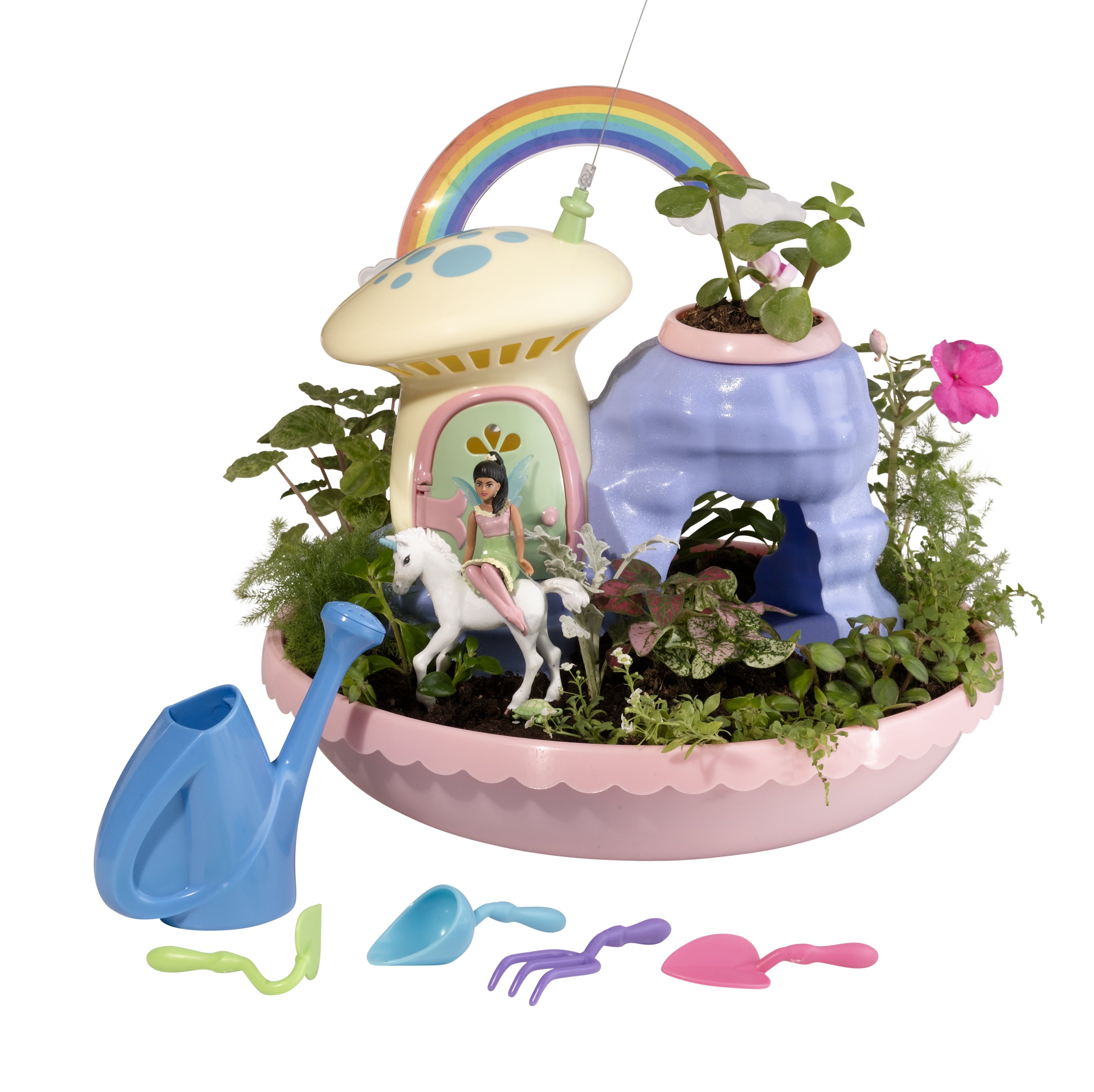 Enchanting Unicorn Paradise Fairy Garden Kit with Tools