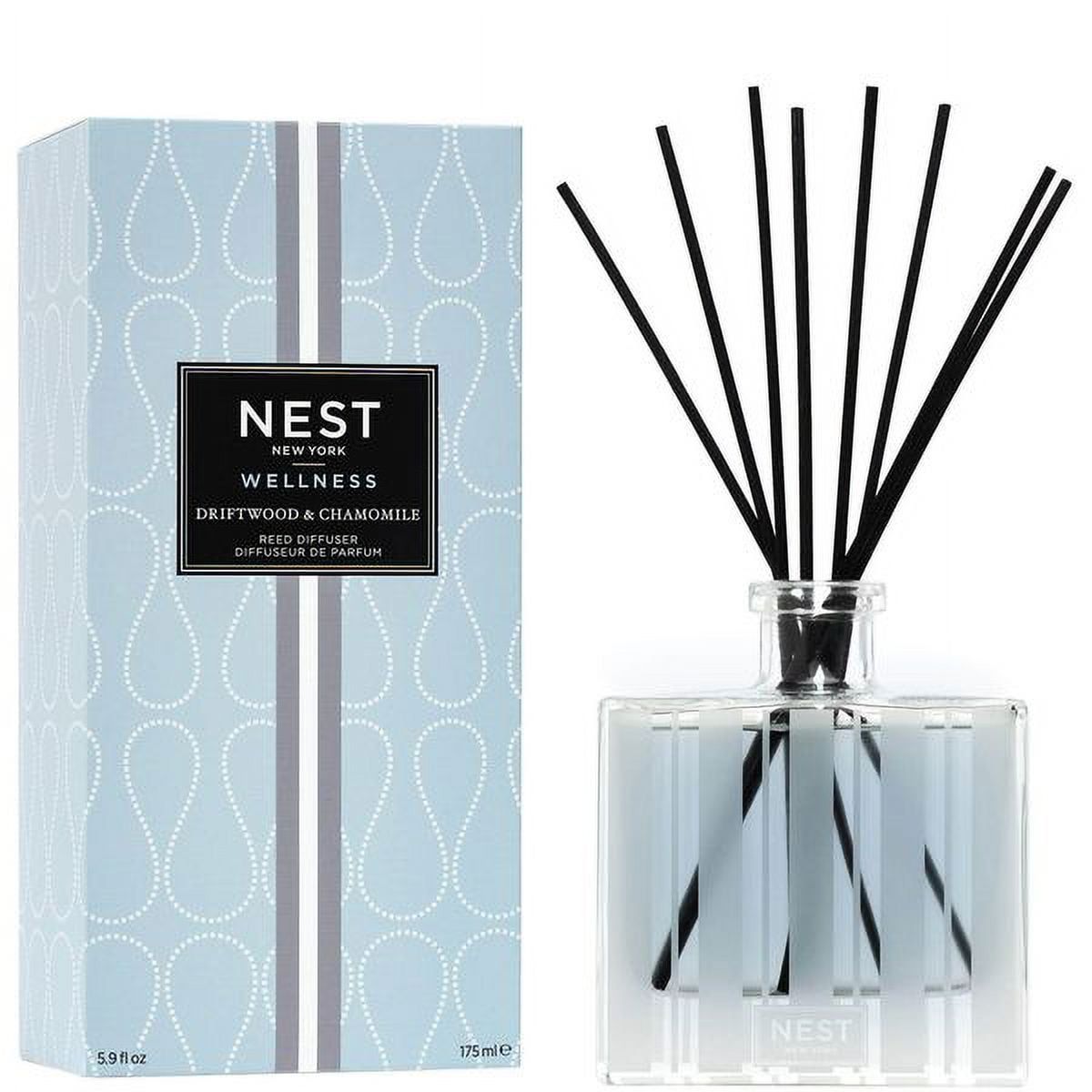 Driftwood & Chamomile Reed Diffuser with Black Reeds