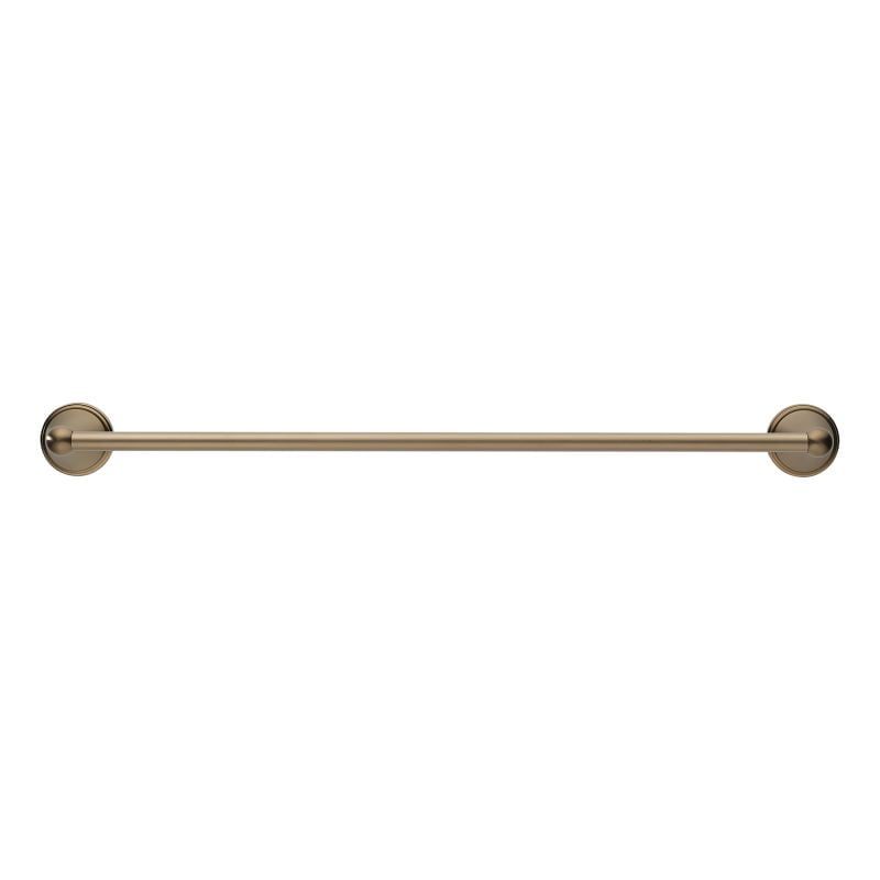 Traditional 24" Brushed Bronze Wall Mounted Towel Bar