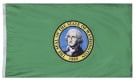 Washington State Flag 3x5' Nylon with Canvas Header