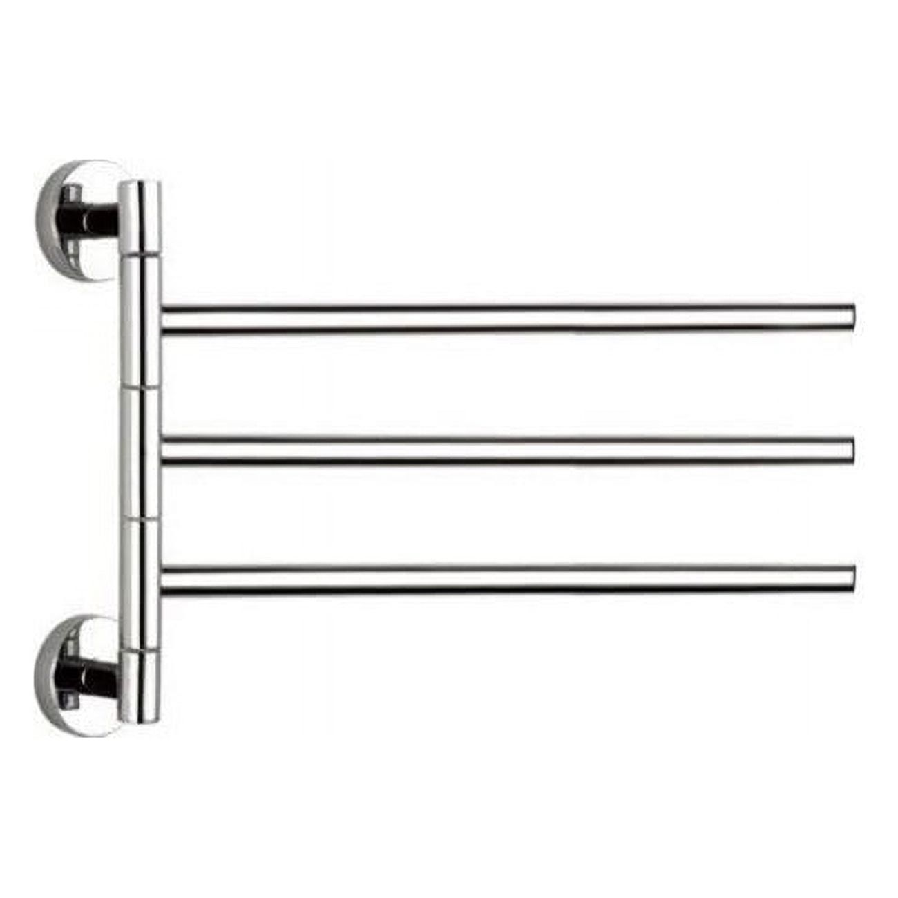 14" Chrome Wall Mounted Swivel Towel Bar