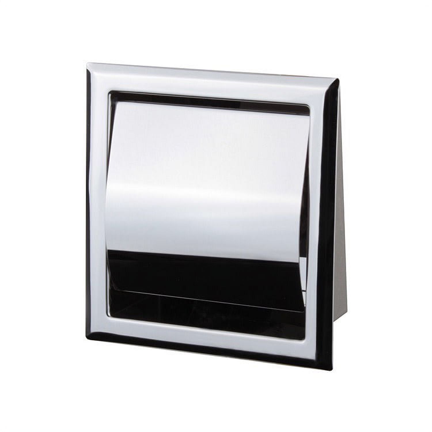 Chrome Recessed Stainless Steel Tissue Holder for Modern Bathrooms