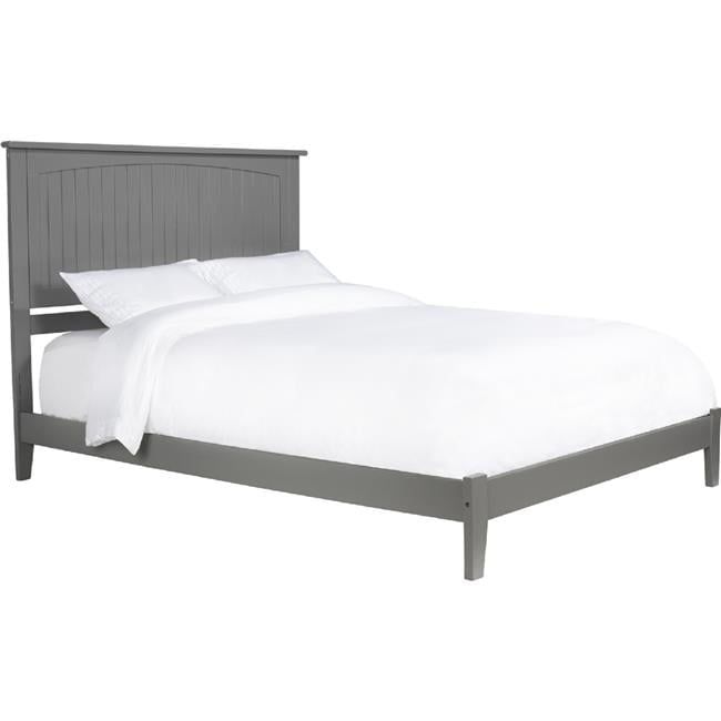 Nantucket Gray Queen Wood Frame Bed with Headboard