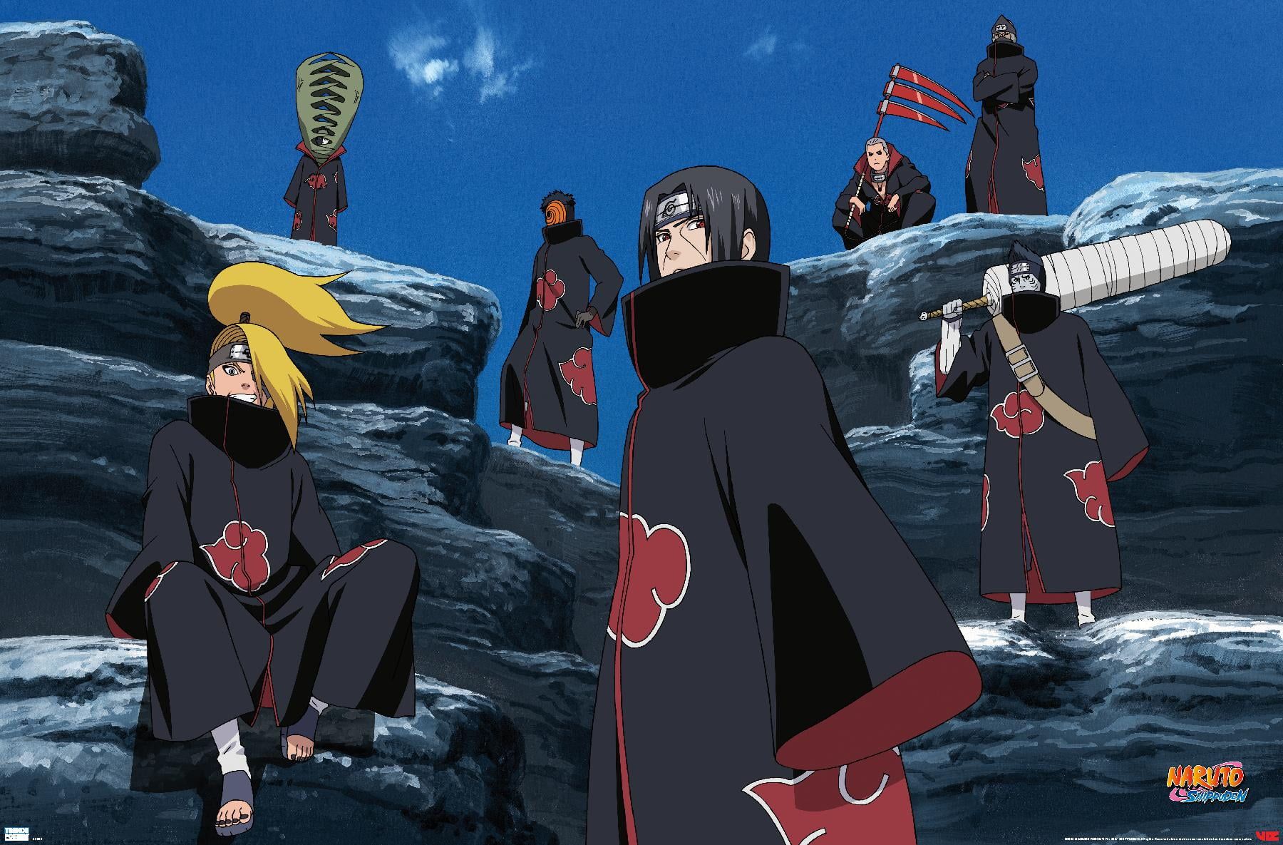 Naruto Shippuden Akatsuki Multicolor Premium Paper Wall Poster