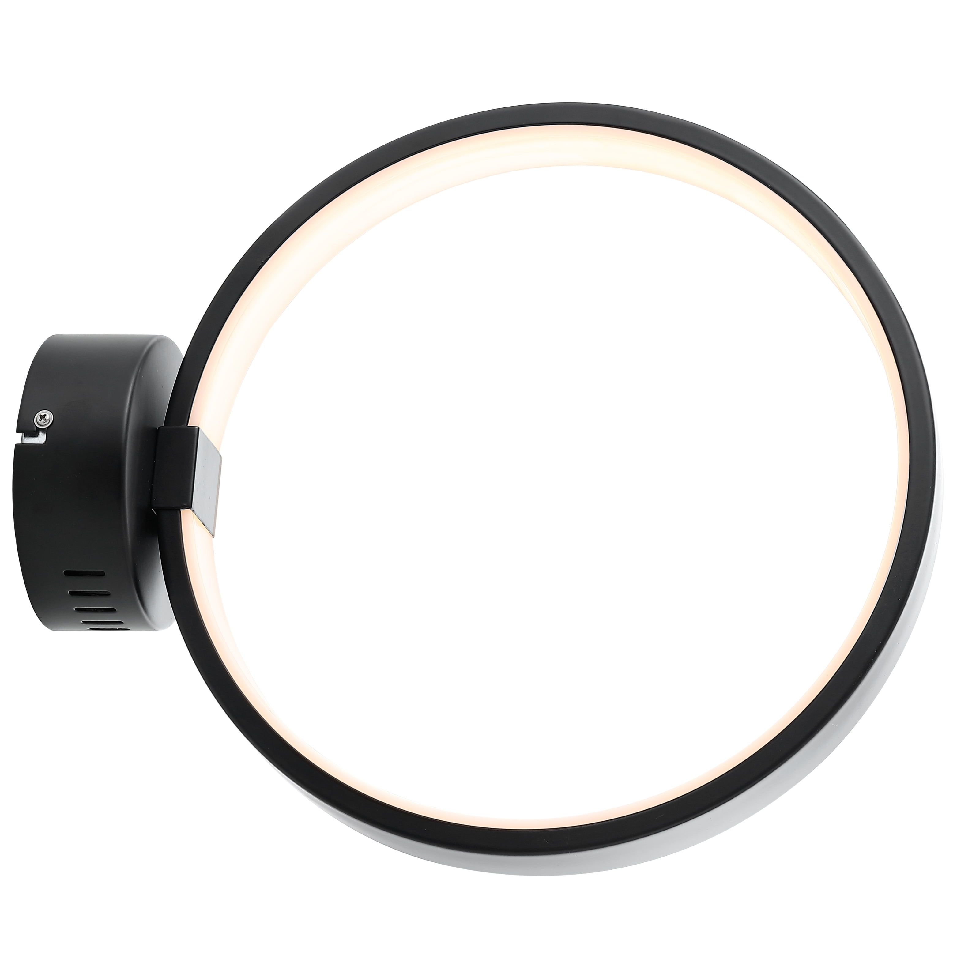 Nathaniel Minimalistic Transitional 12" Matte Black LED Wall Sconce