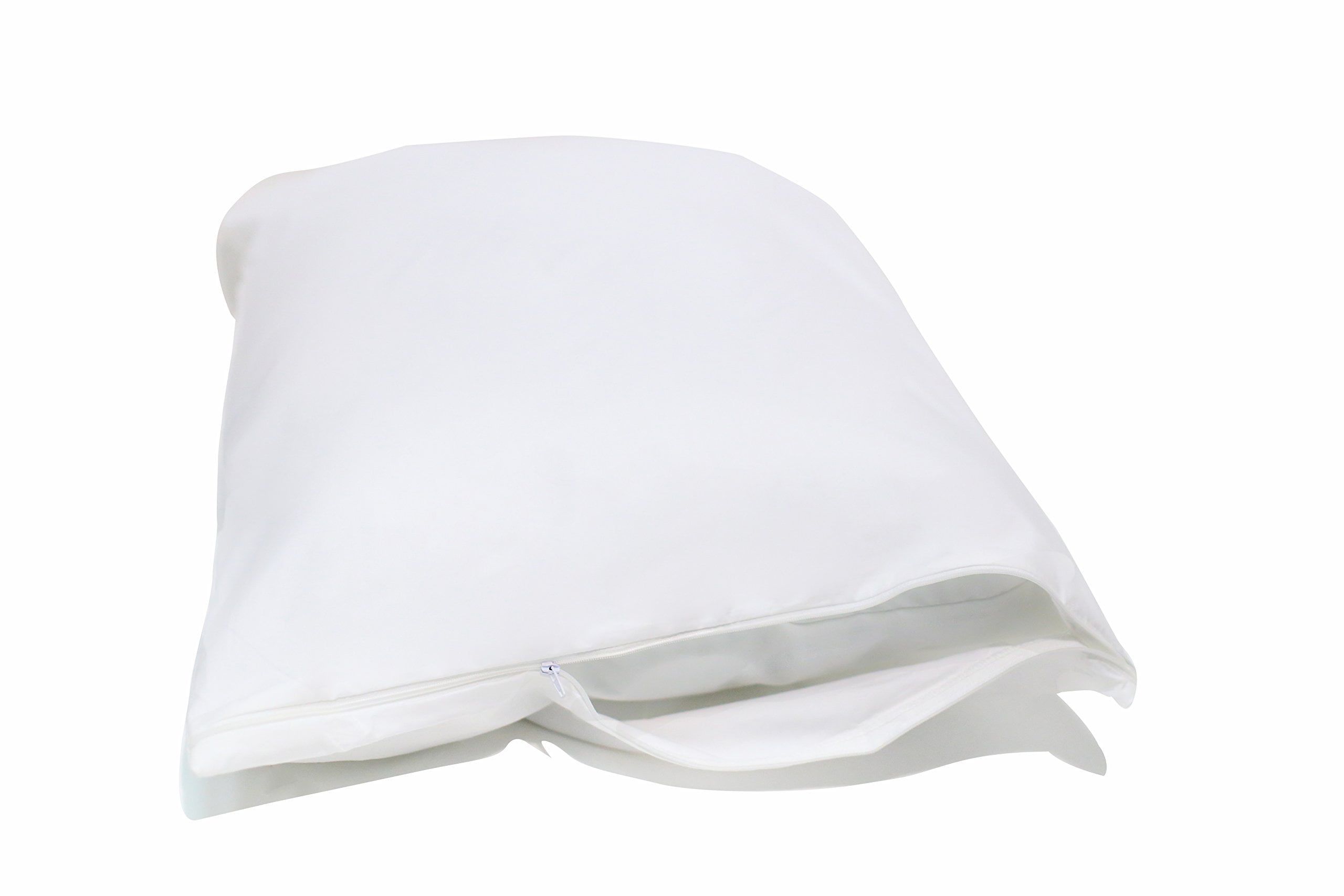 Standard White Cotton Hypoallergenic Pillow Protector Set