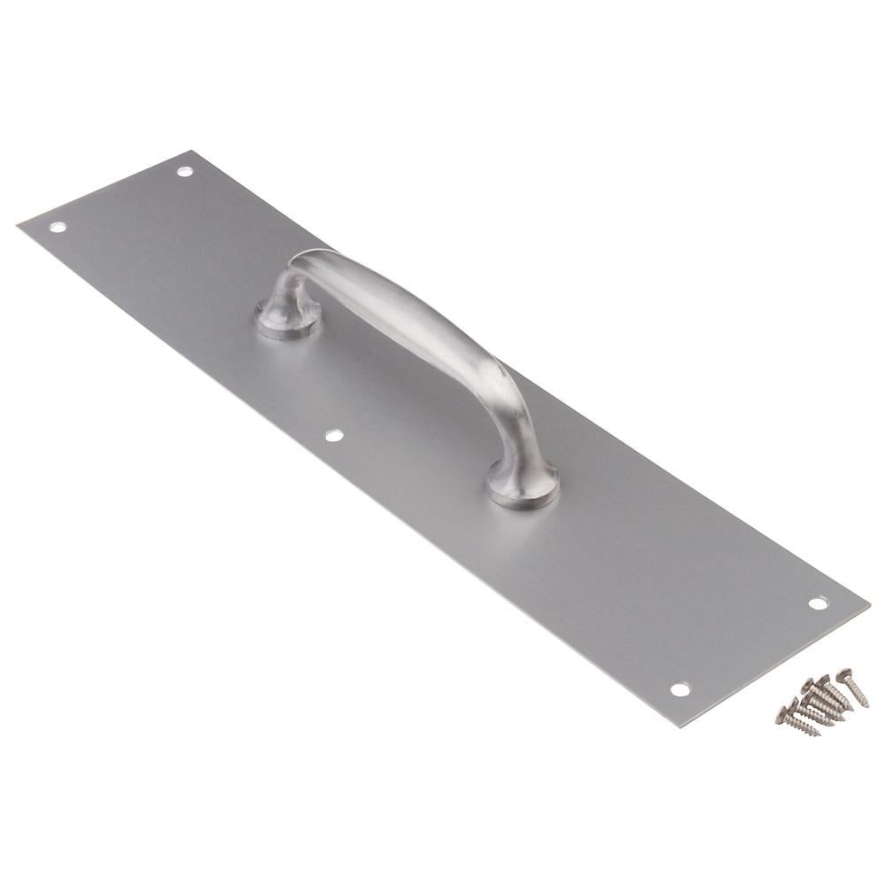 Satin Aluminum 3-1/2" x 15" Door Pull Plate