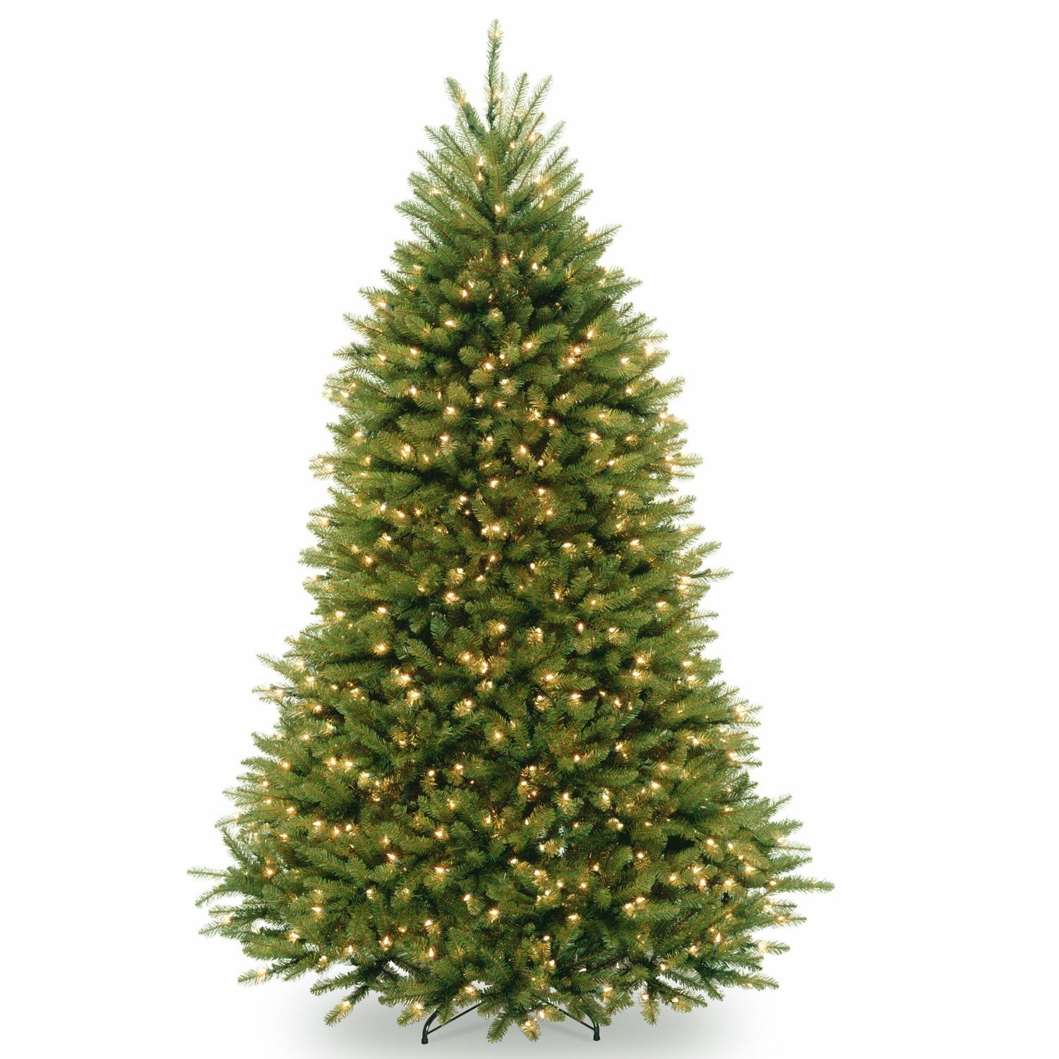 7.5-Foot Pre-Lit Green Fir Artificial Christmas Tree with Clear Lights