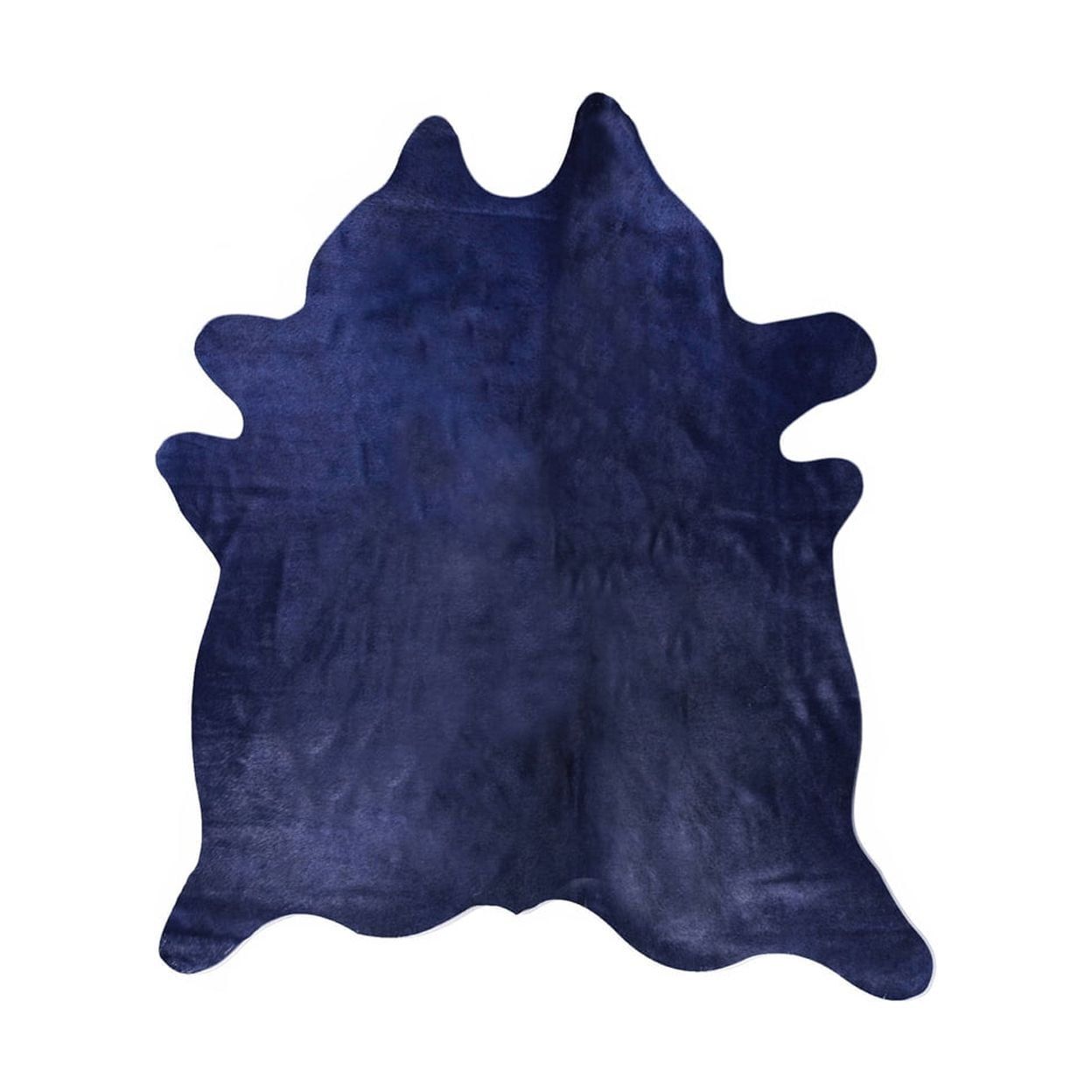 Handmade Brazilian Navy Cowhide Rug 5' x 7'