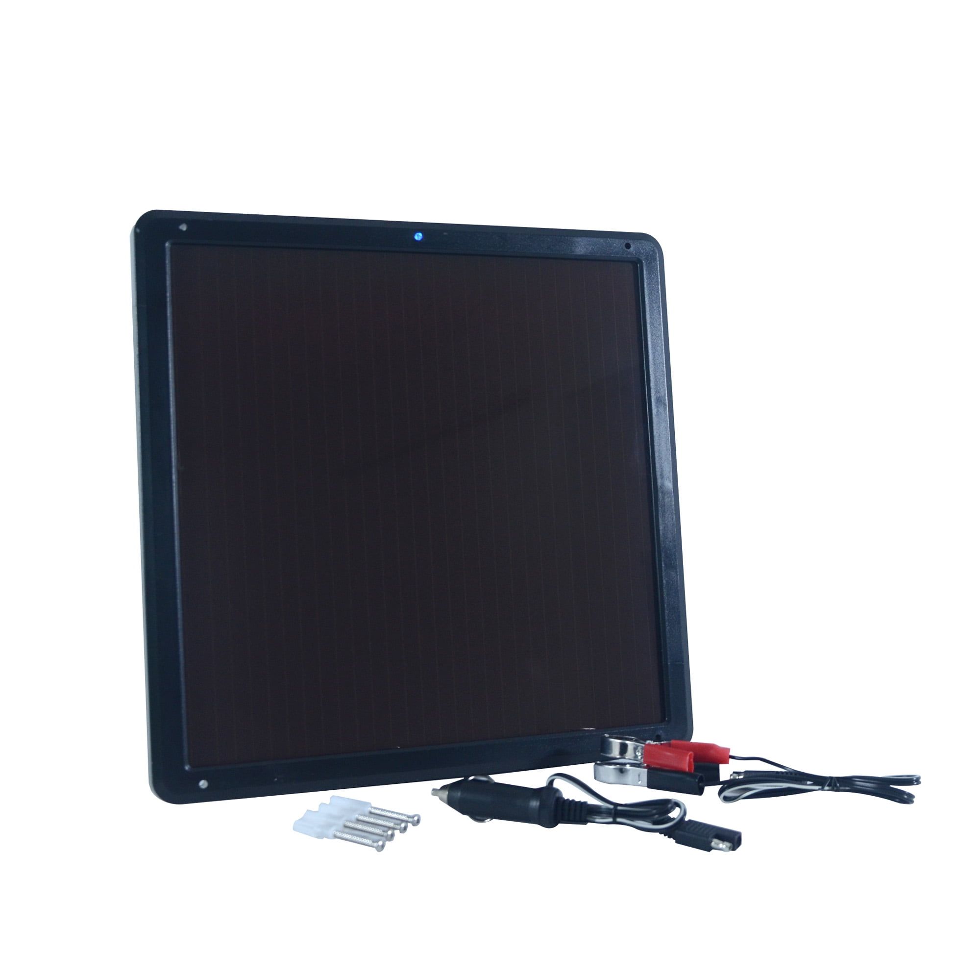 7.5-Watt Black Amorphous Solar Trickle Battery Charger