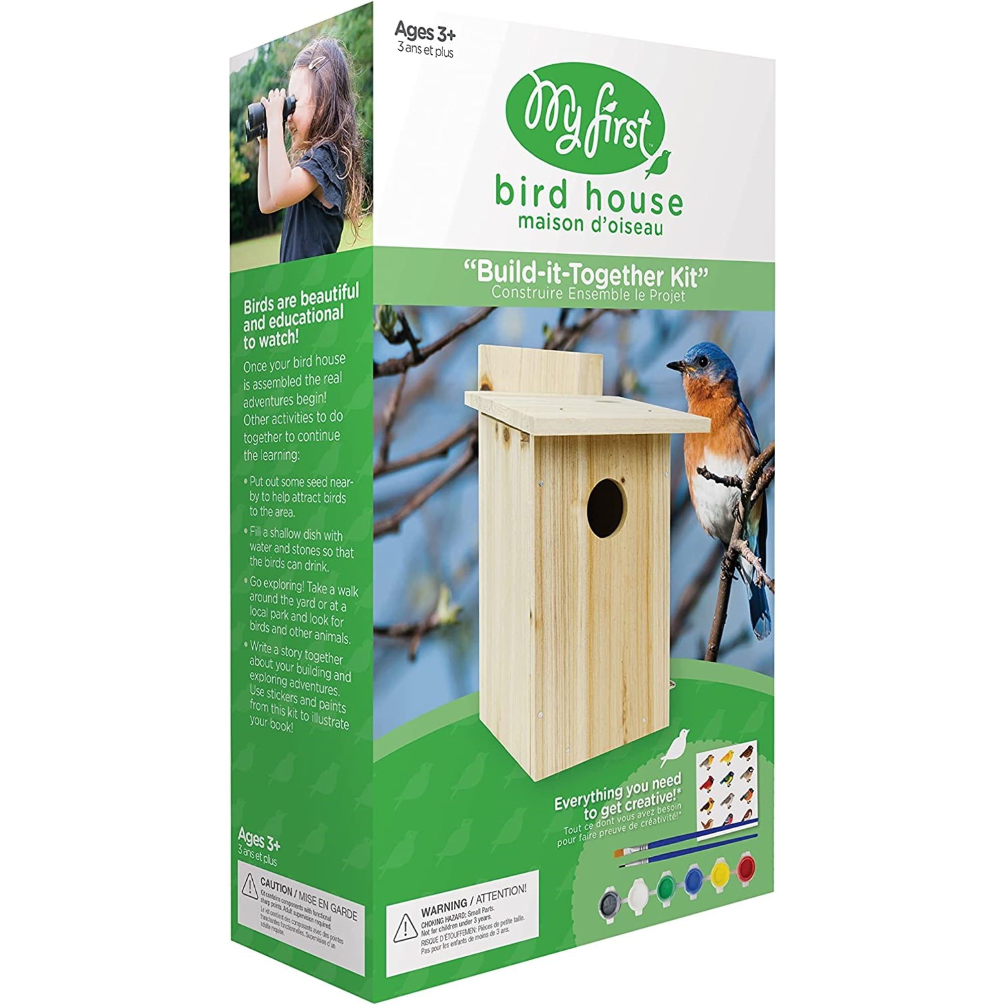 My First DIY Wooden Bird House Kit with Viewing Window