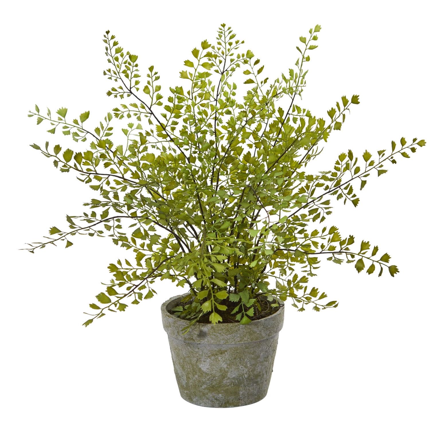 Lifelike Green Fern Artificial Plant in Decorative Planter