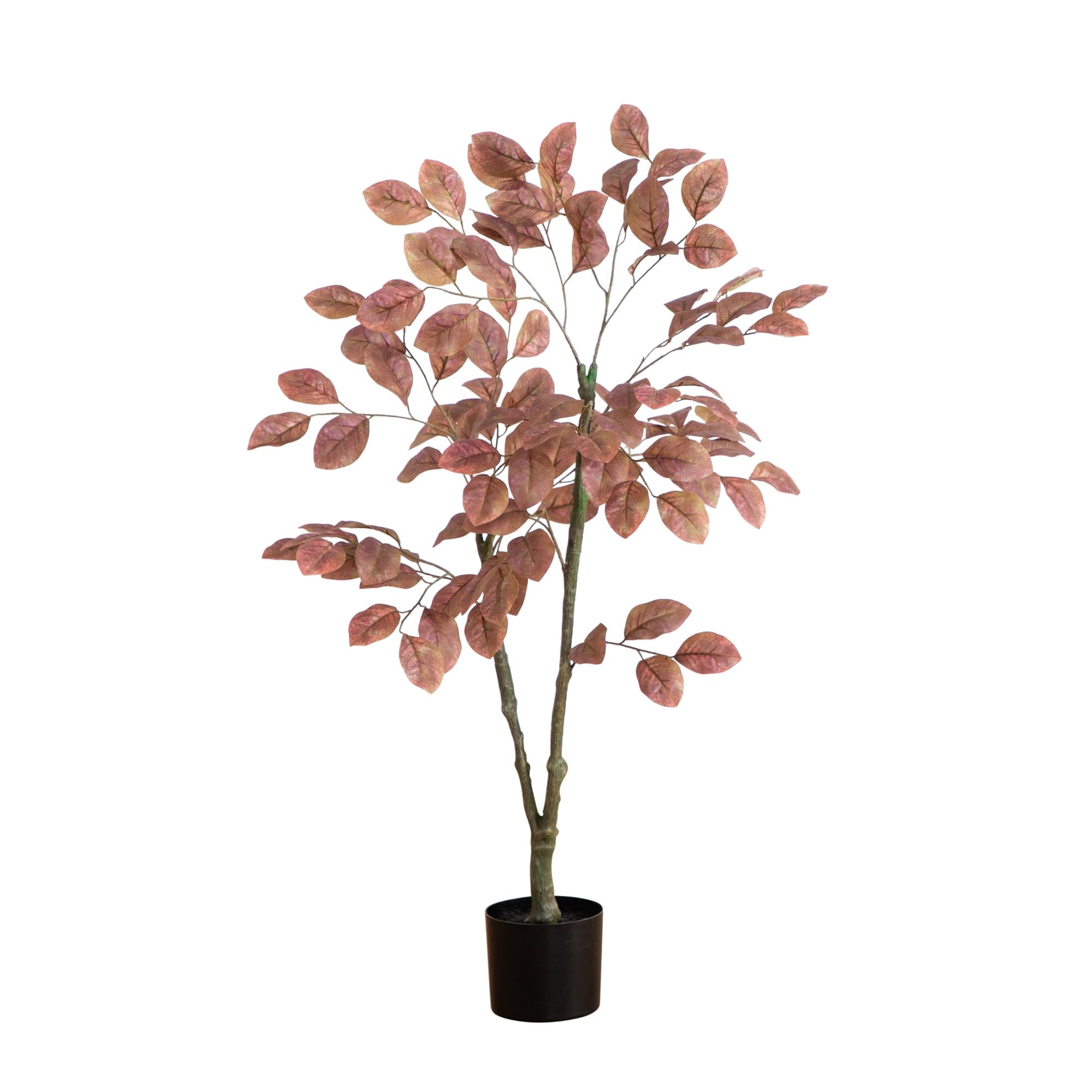 42-Inch Autumn Dogwood Artificial Fall Tree in Black Pot