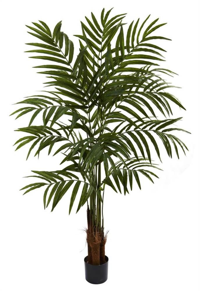 5' Green Plastic Potted Palm Tree