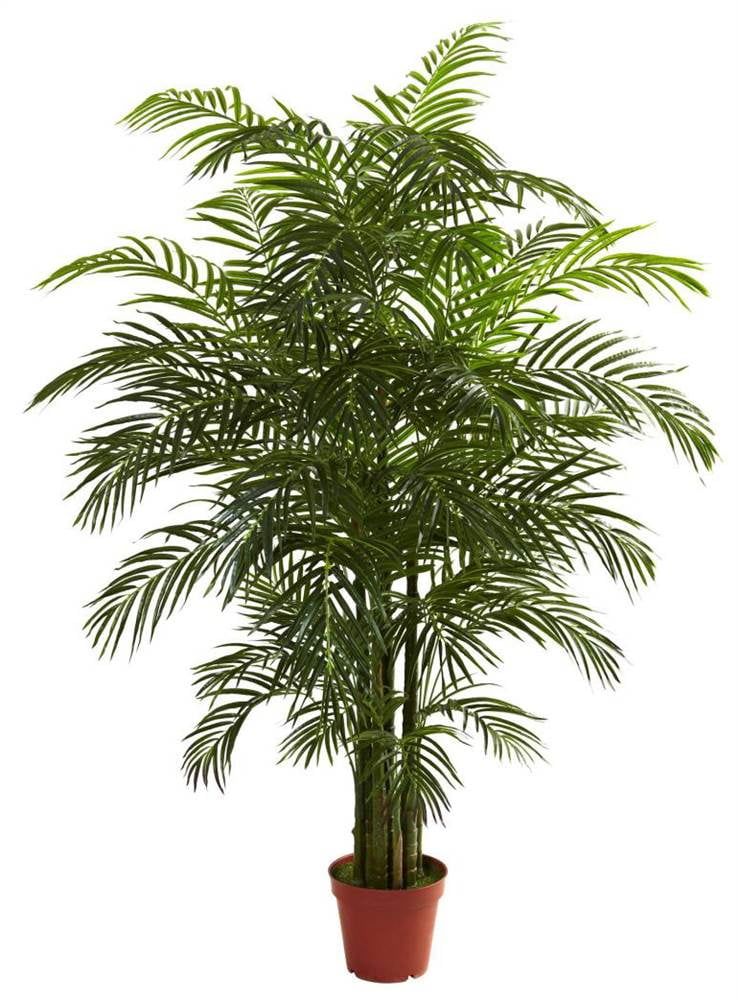 Nearly Natural 6.5ft UV Resistant Areca Palm in Pot