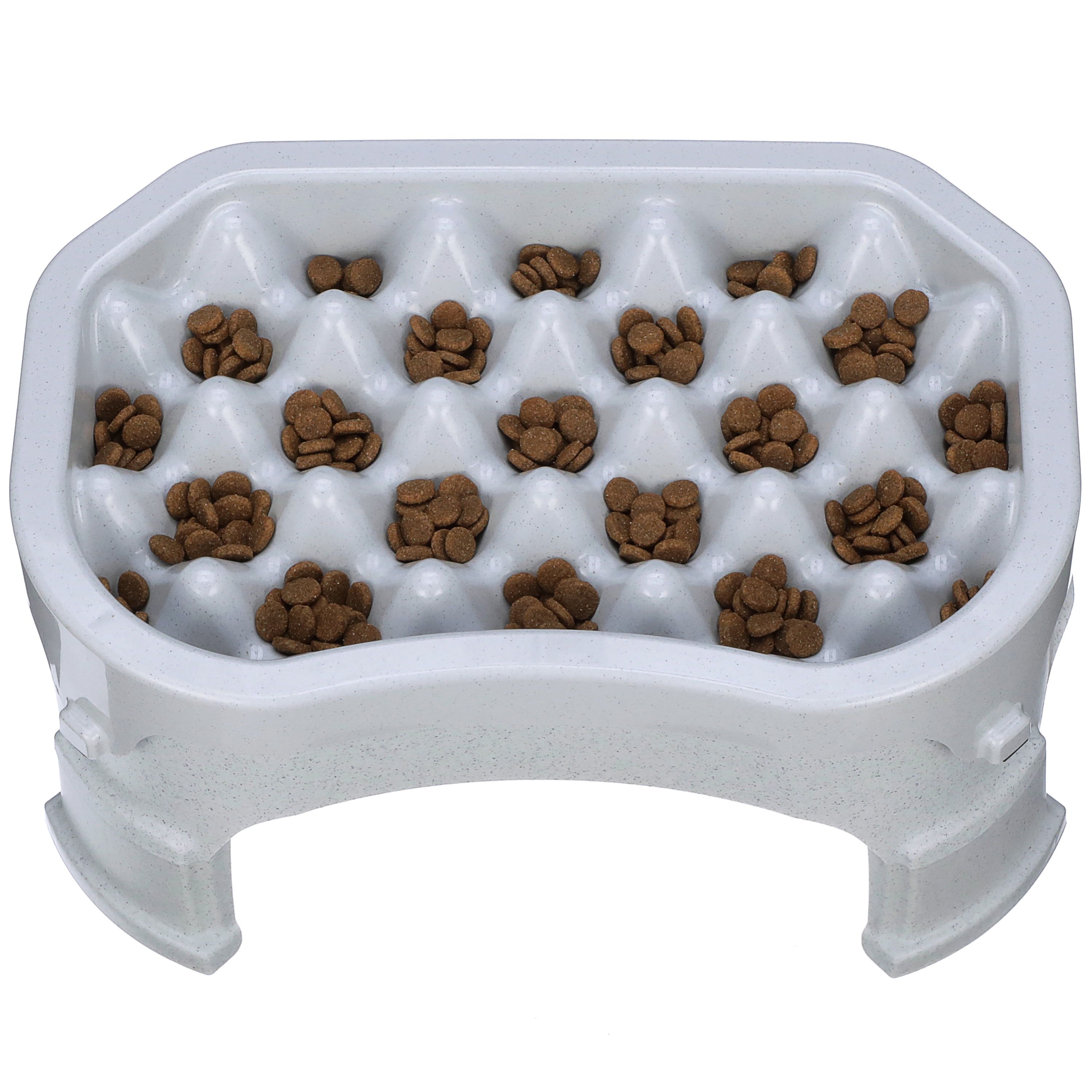 Vanilla Bean Elevated Adjustable Slow Feeder Dog Bowl